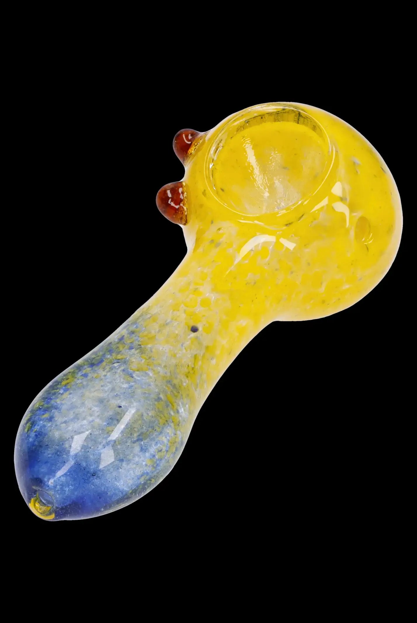 3.5-Inch Gradient Glass Frit Pipe - A Colorful Smoking Essential