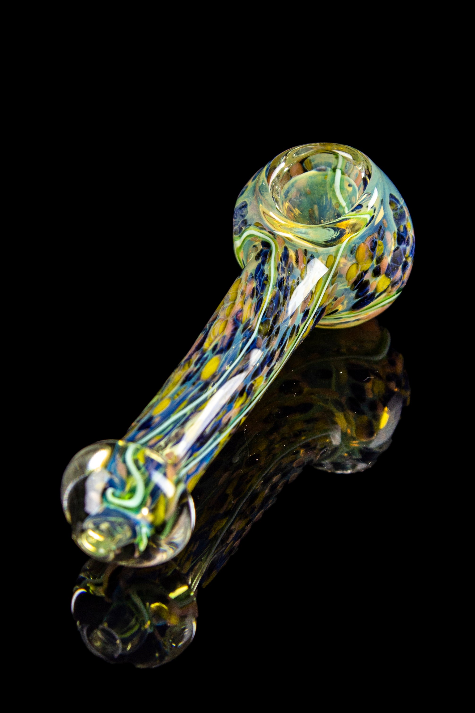 Enchanting Lily Pad Marble Fumed Hand Pipe