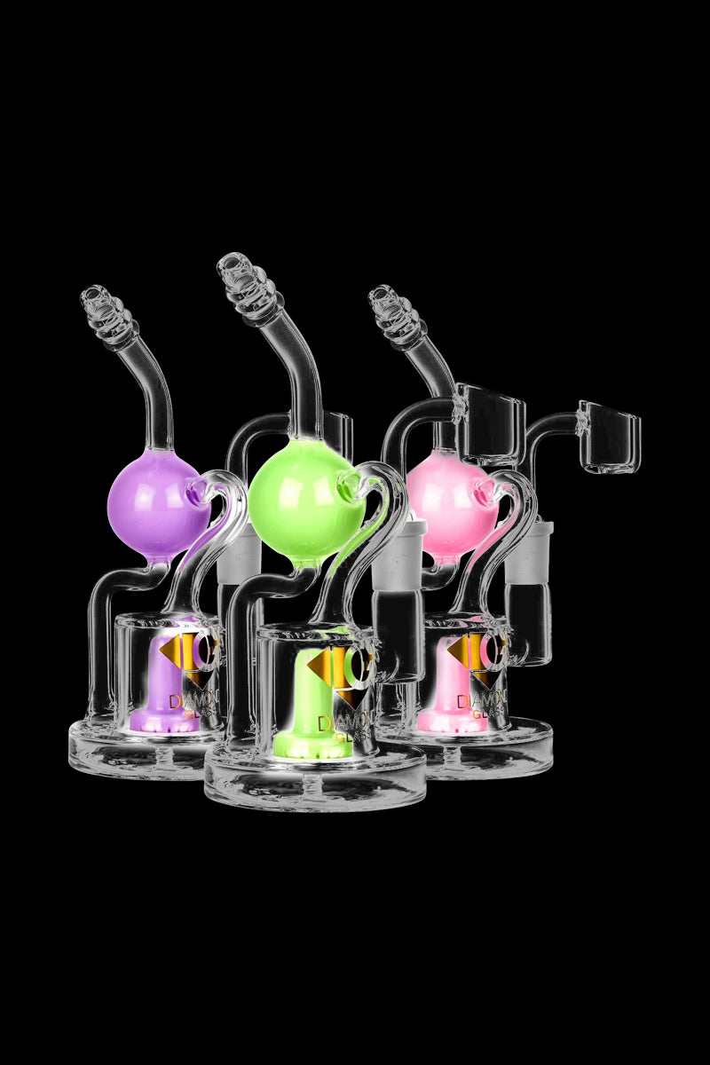 Diamond Glass Buoy Recycler Rig - The Ultimate Smoking Experience