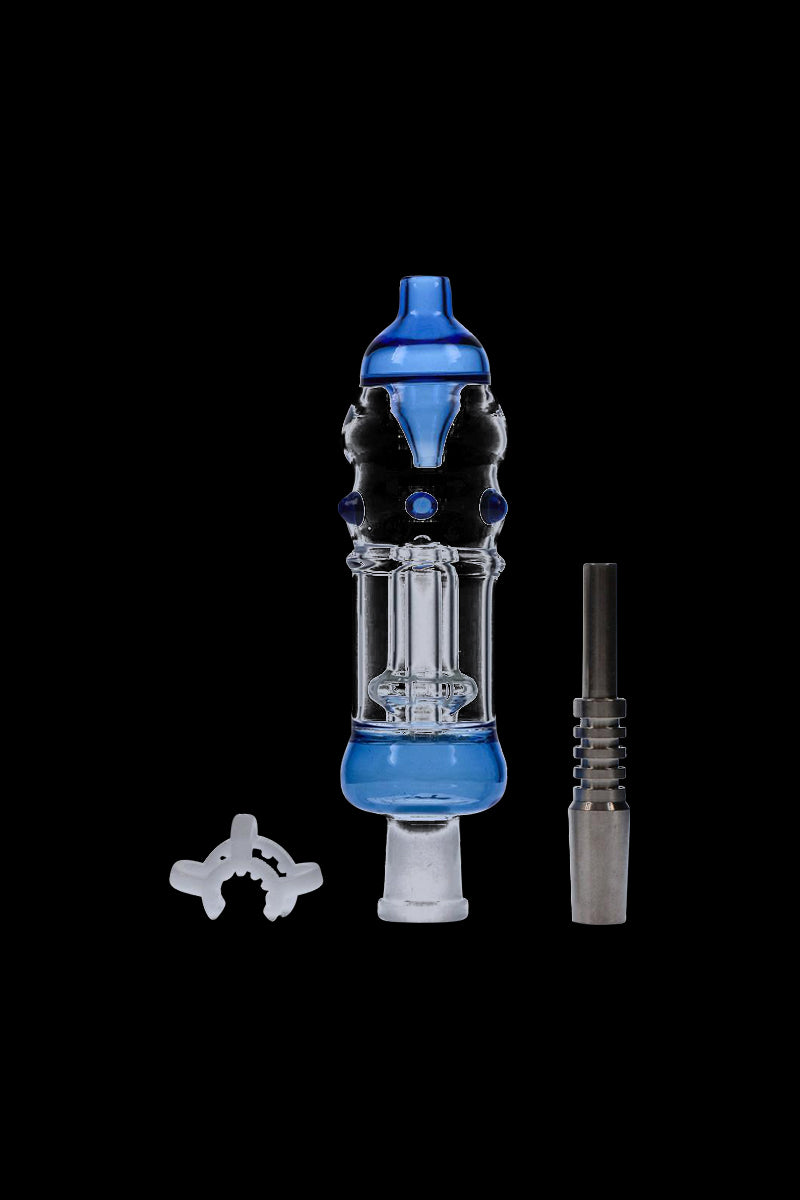Stylish Colored Glass Nectar Collector with Titanium Nail - Must - Have for Dabbers