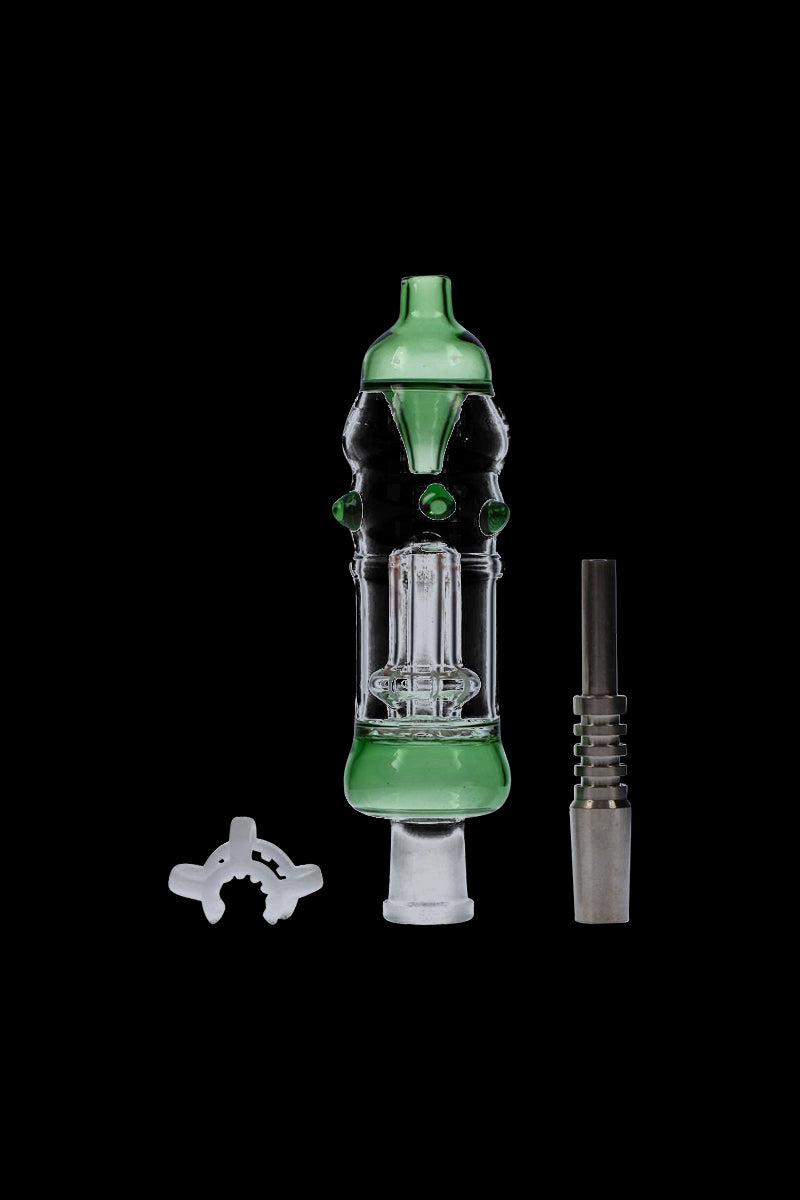 Stylish Colored Glass Nectar Collector with Titanium Nail - Must - Have for Dabbers