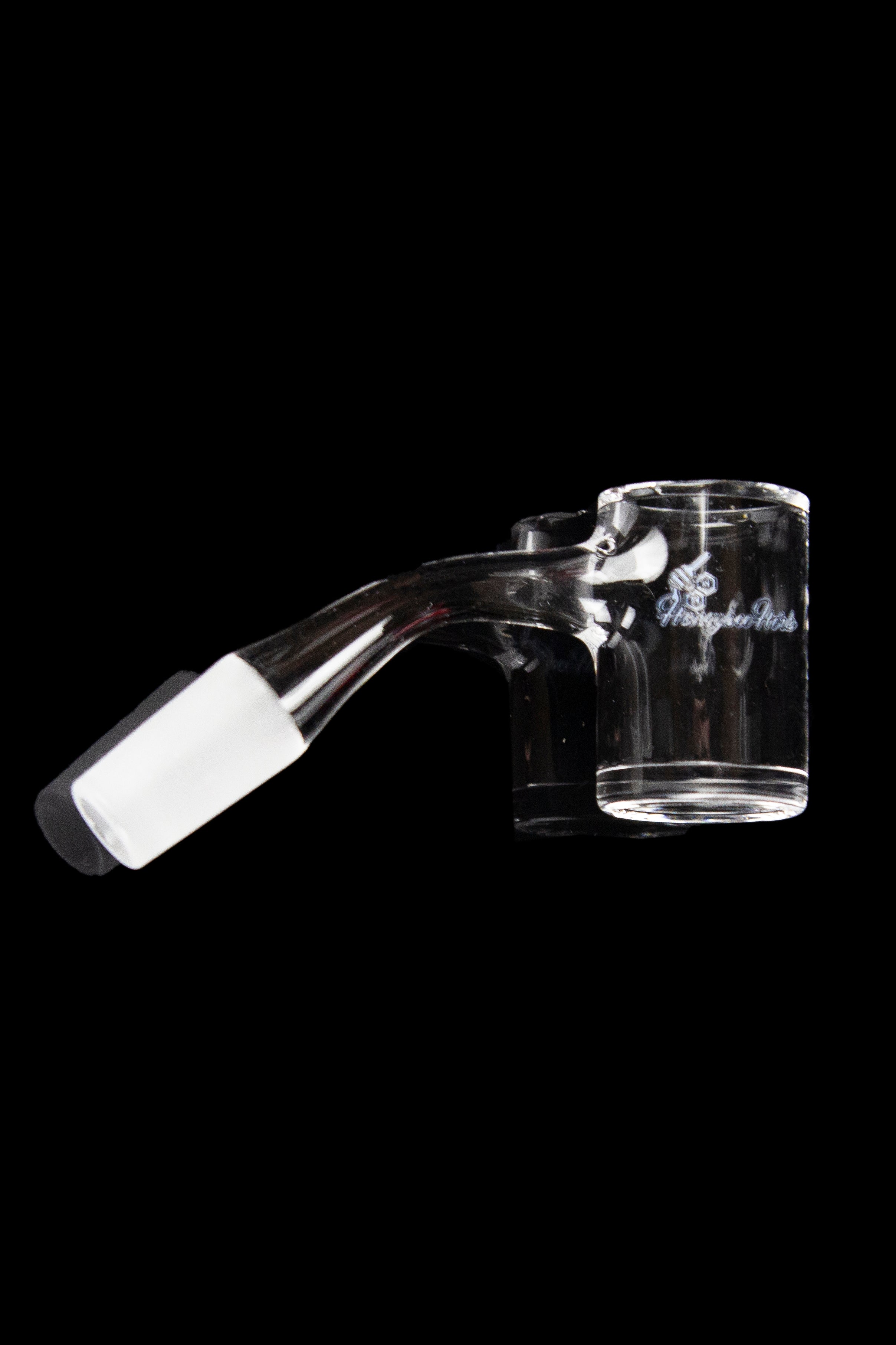 Honeybee Herb 45 Degree Original Bevel Quartz Banger - Black Line: Durable & Efficient!