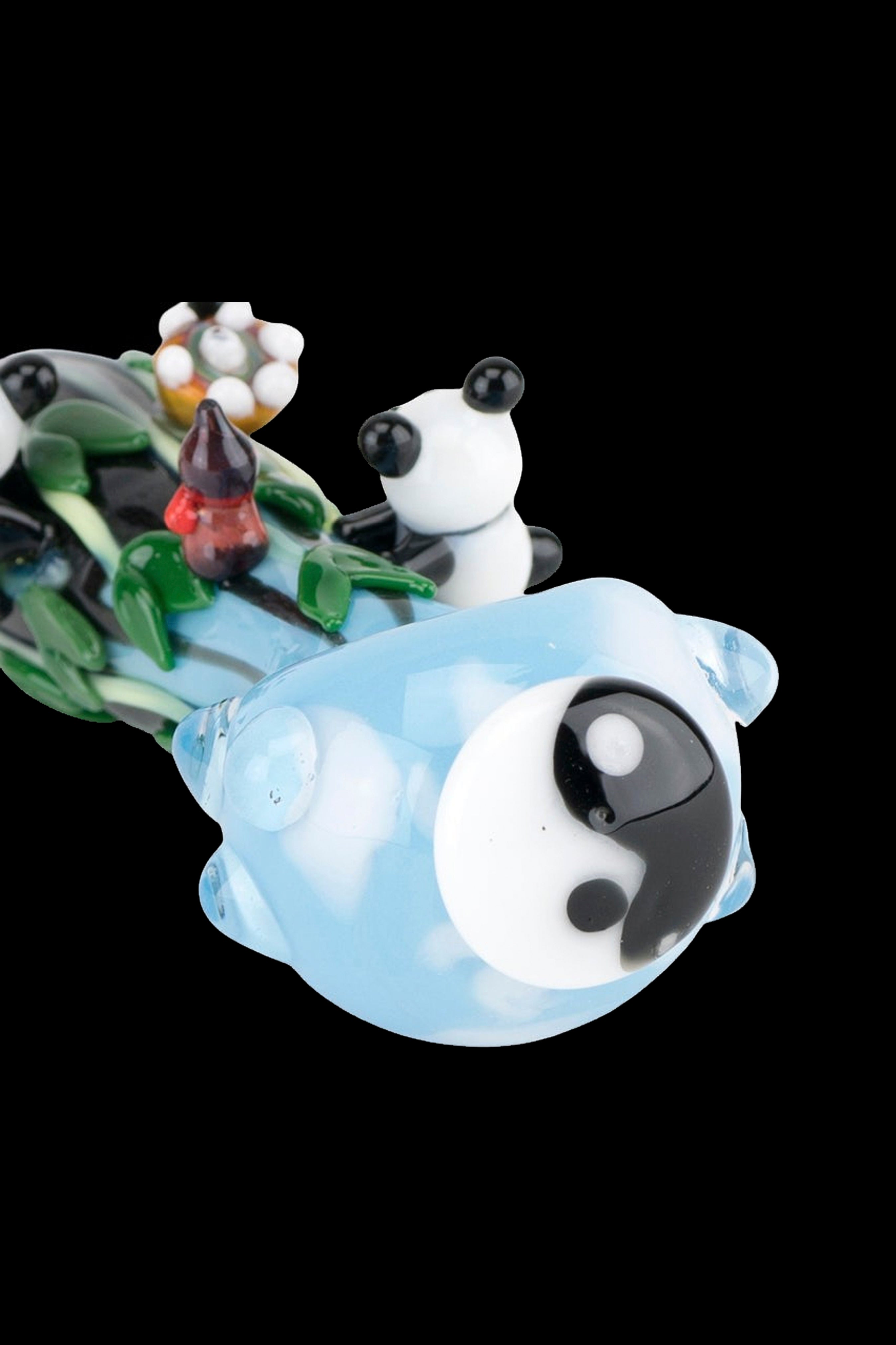 Empire Glassworks Adorable Climbing Pandas Small Pipe