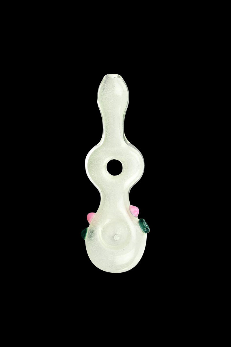 Enchanting Glow Donut Spoon Pipe with Marbles