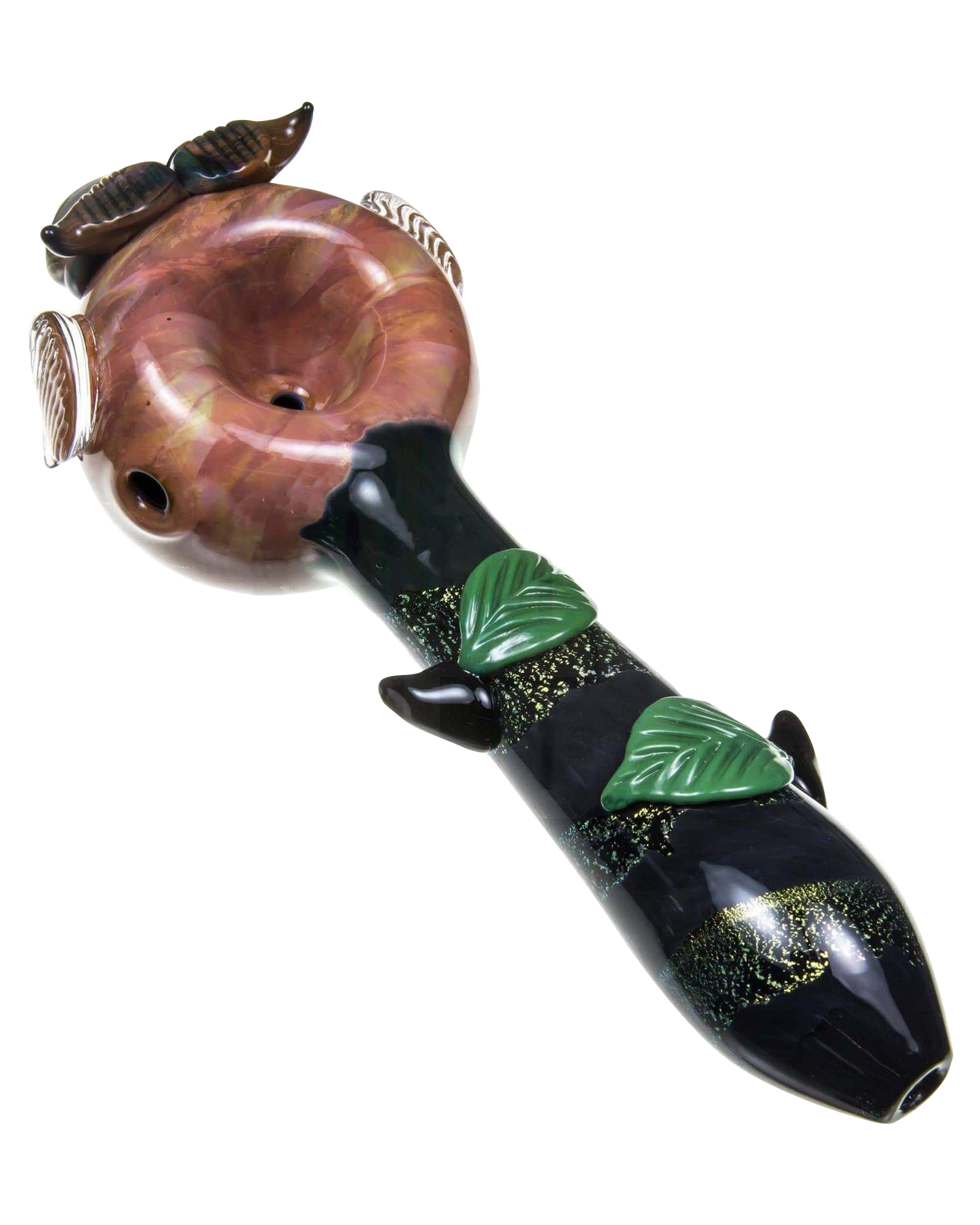 Empire Glassworks Owl Mini Glass Spoon Pipe - A Charming Smoking Companion