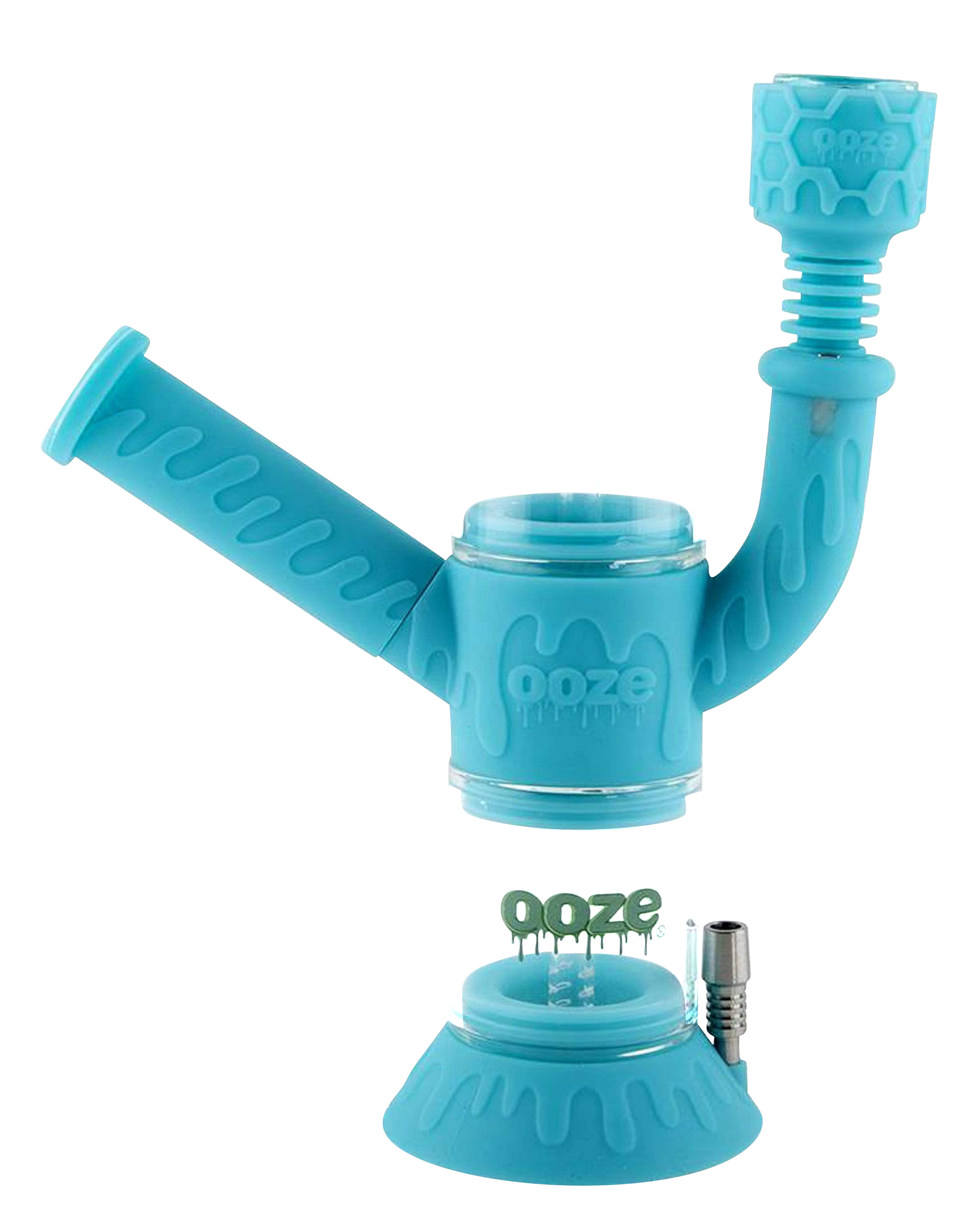 Ooze Cranium 4-in-1 Silicone & Glass Multifunctional Water Pipe