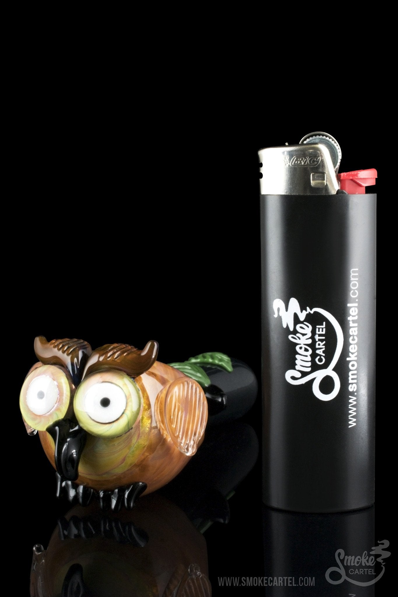 Empire Glassworks Owl Mini Glass Spoon Pipe - A Charming Smoking Companion
