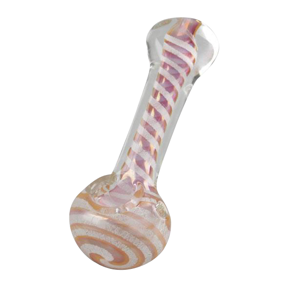 Enchanting Glow-in-the-Dark Swirl Hand Pipe