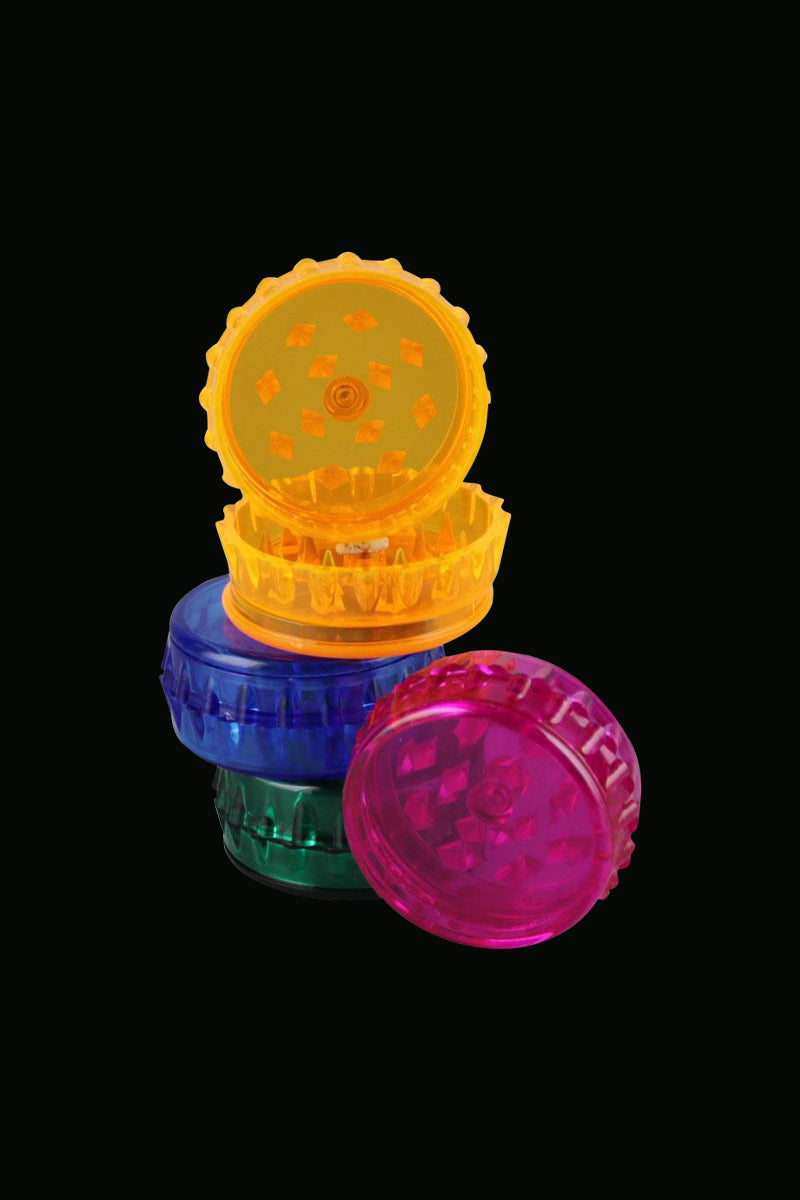24-Pack Acrylic 2-Piece Herb Grinder - Unleash the Power!