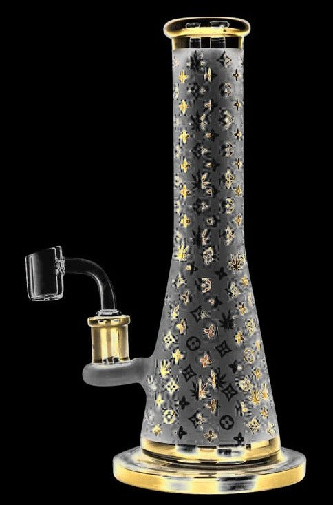 Gorgeous Designer Floral Diamond Dab Rig