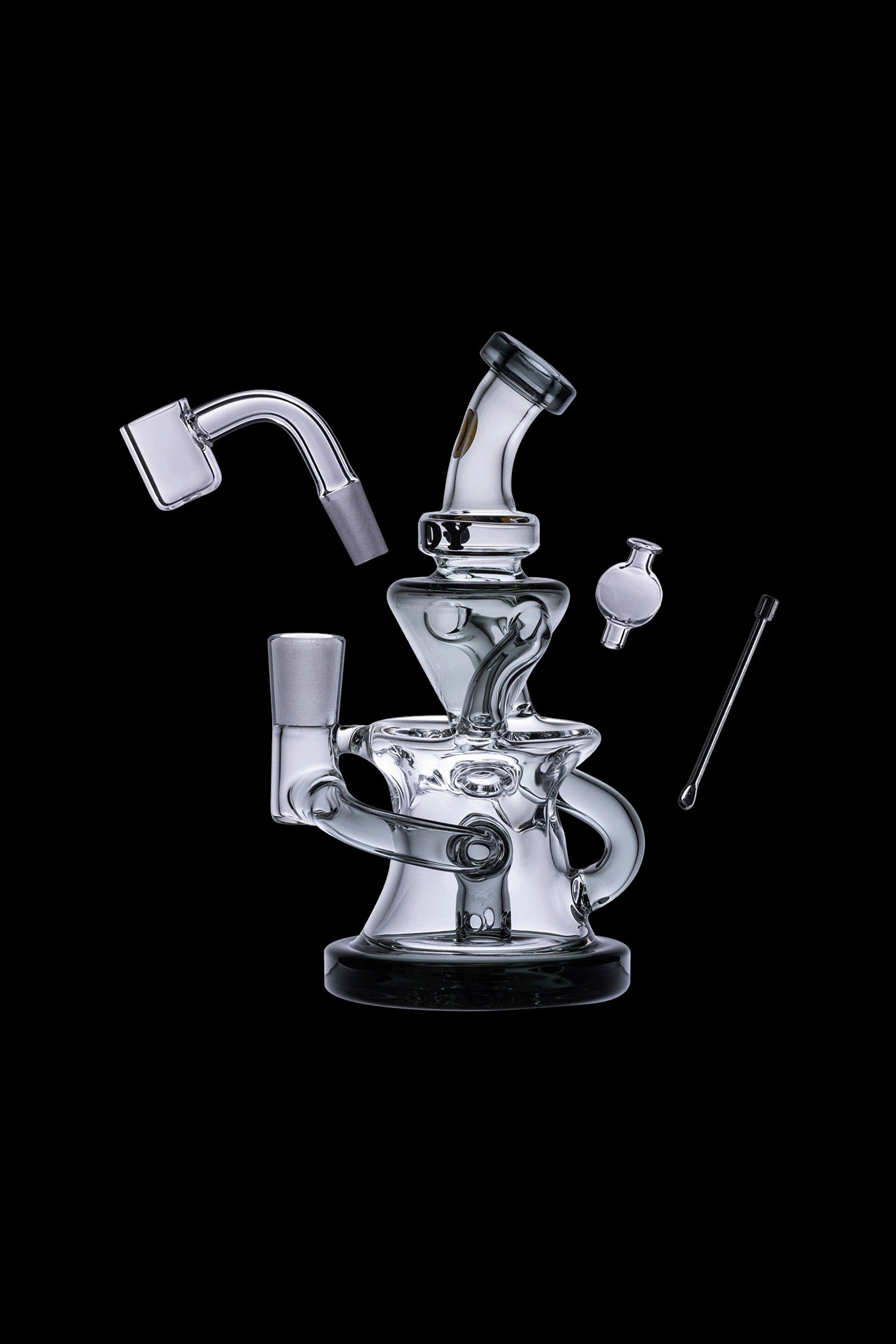 Goody Glass Miss Swiss Mini Dab Rig 4-Piece Collectible Kit - Fun and Flavor!