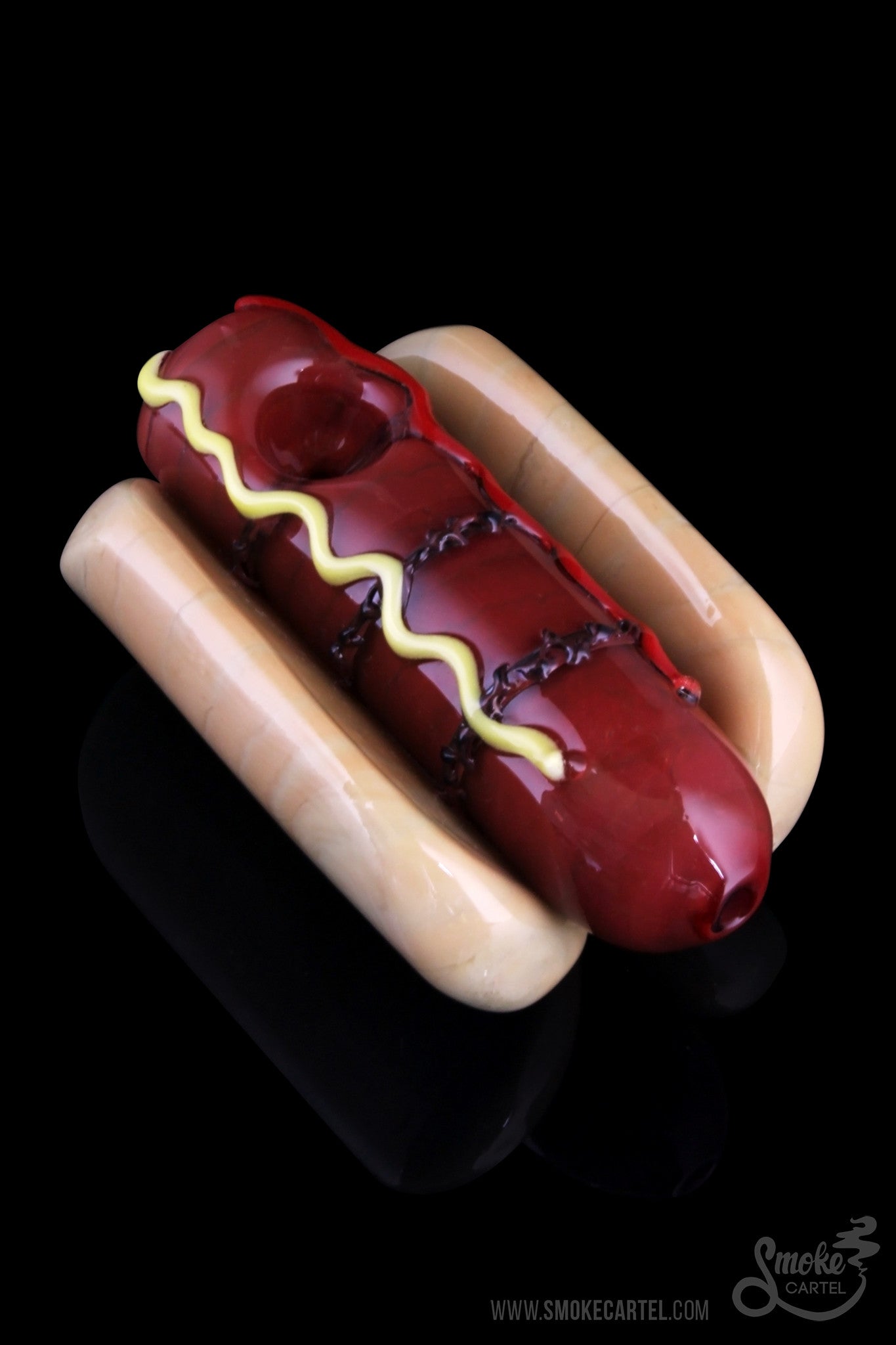 Empire Glassworks Frankburner Hot Dog Hand Pipe - A Smoking Sensation!