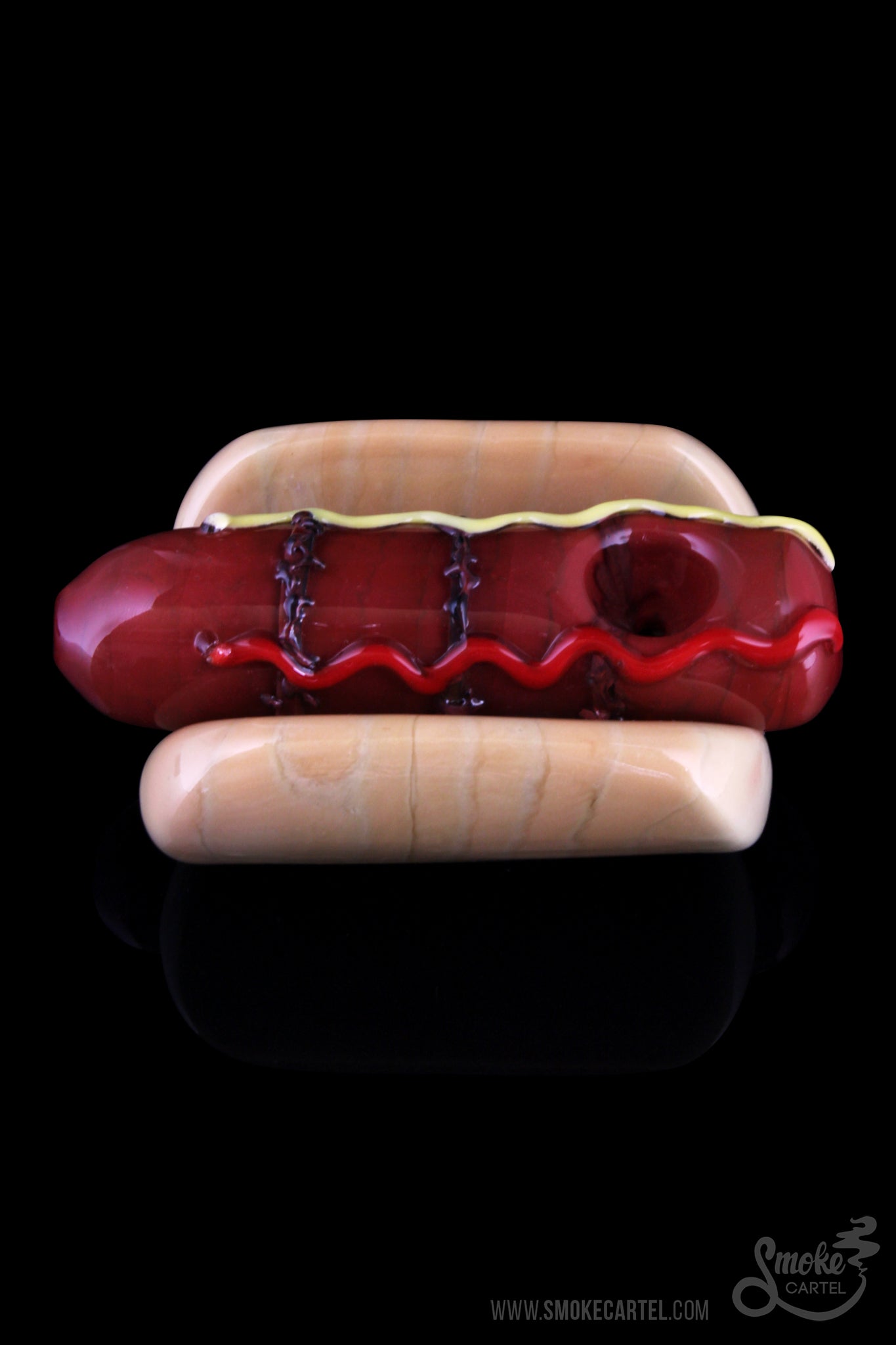 Empire Glassworks Frankburner Hot Dog Hand Pipe - A Smoking Sensation!