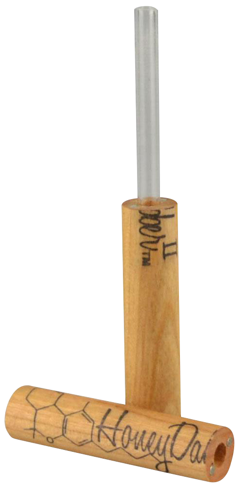 Honey Dabber II Cherry Wood & Quartz Vapor Straw - Premium Dabbing Experience