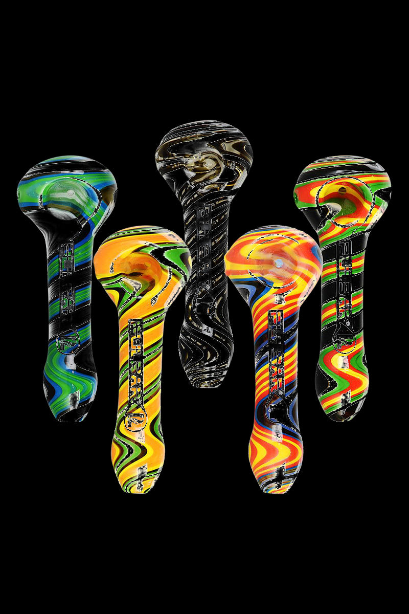 Pulsar Heady Spiral Swirl Hand Pipe - A Stunning Smoking Companion