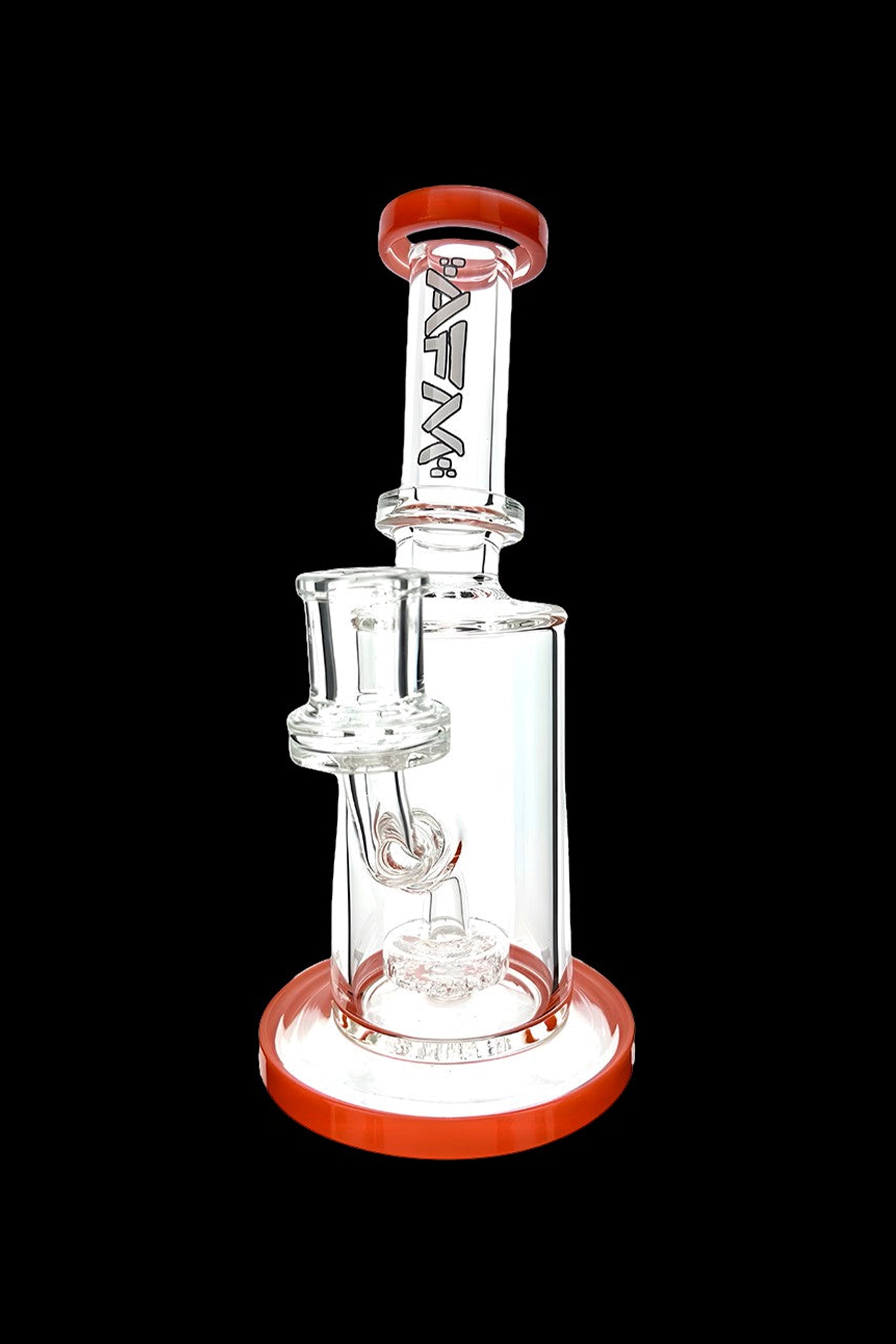 AFM Clear Glass Mini Puck Water Pipe - Ideal for Smooth Dabbing