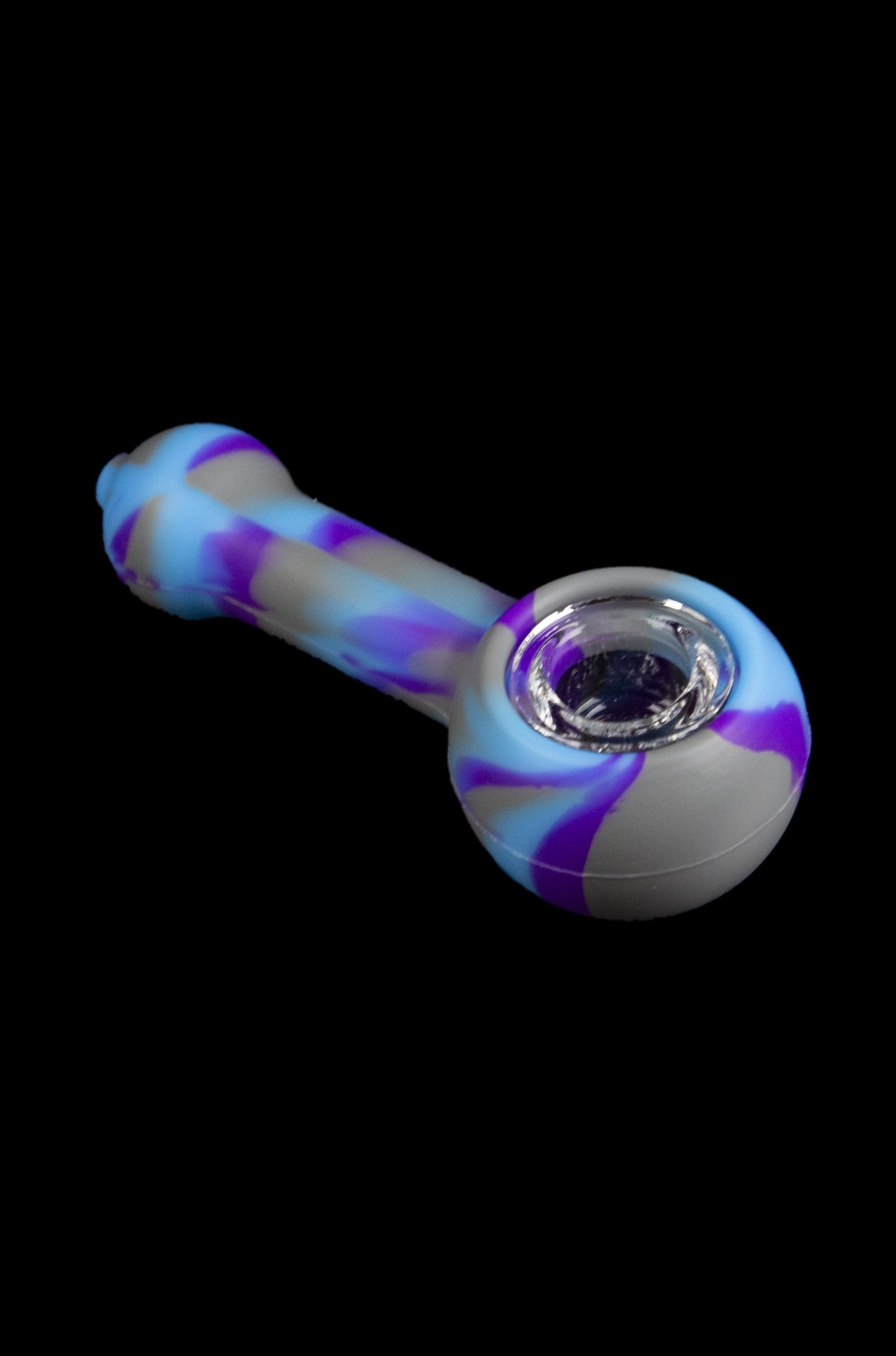 3 Gates Global Unbreakable Silicone Spoon Pipe with Removable Glass Bowl
