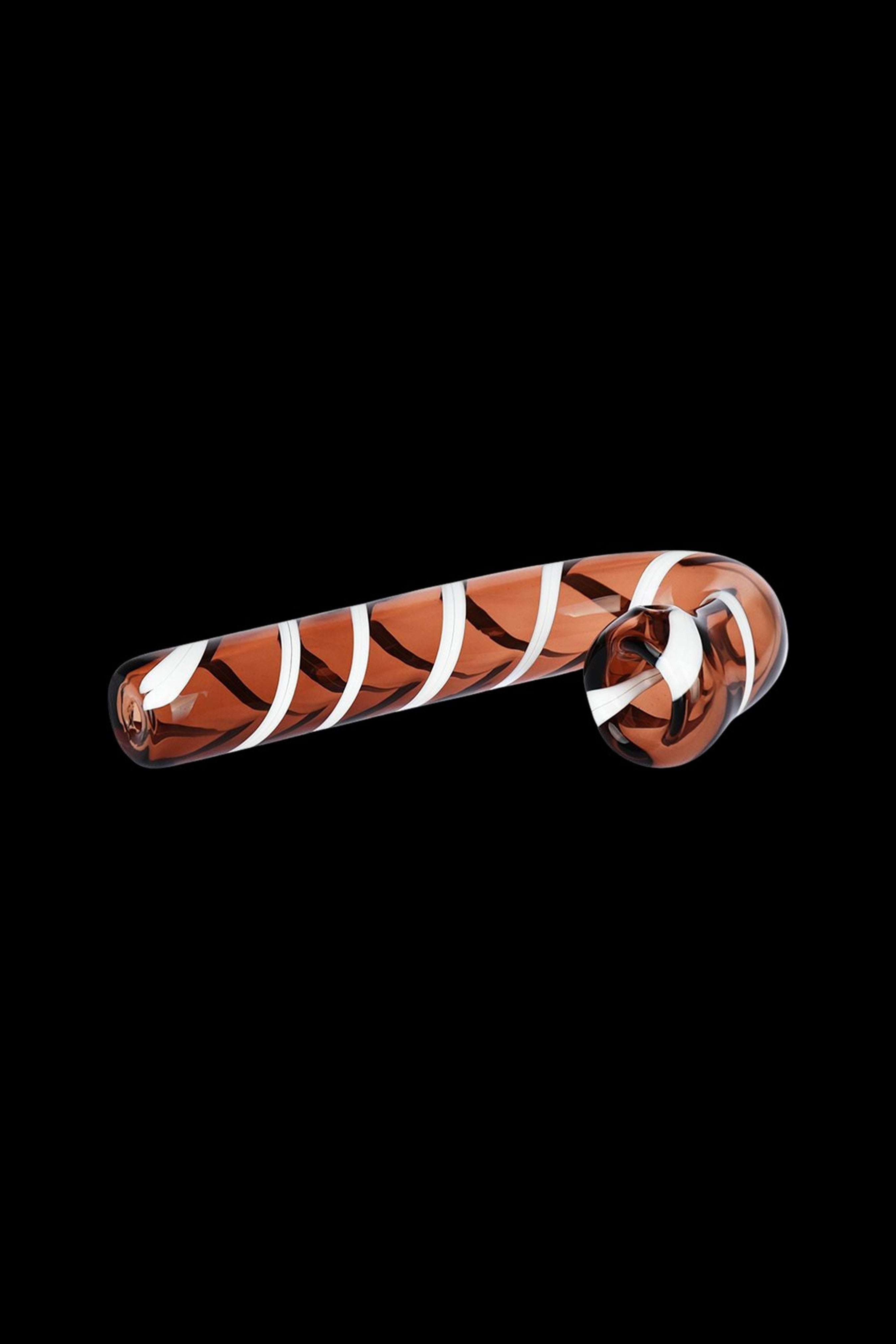 Irresistible Candy Cane Glass Hand Pipe