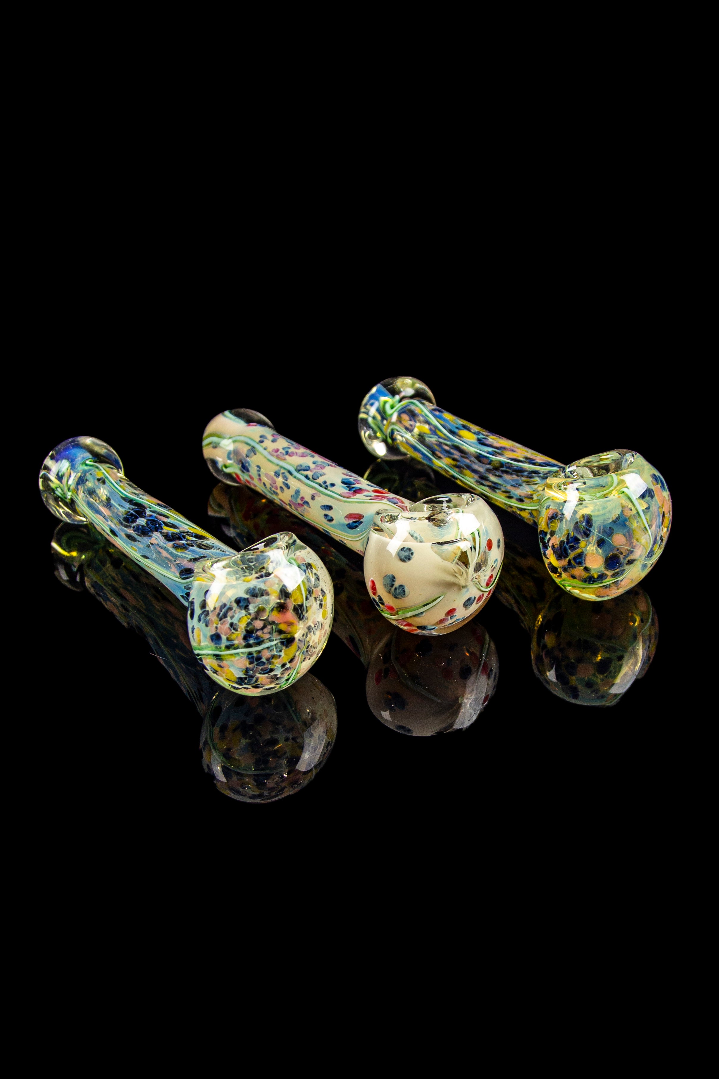 Enchanting Lily Pad Marble Fumed Hand Pipe