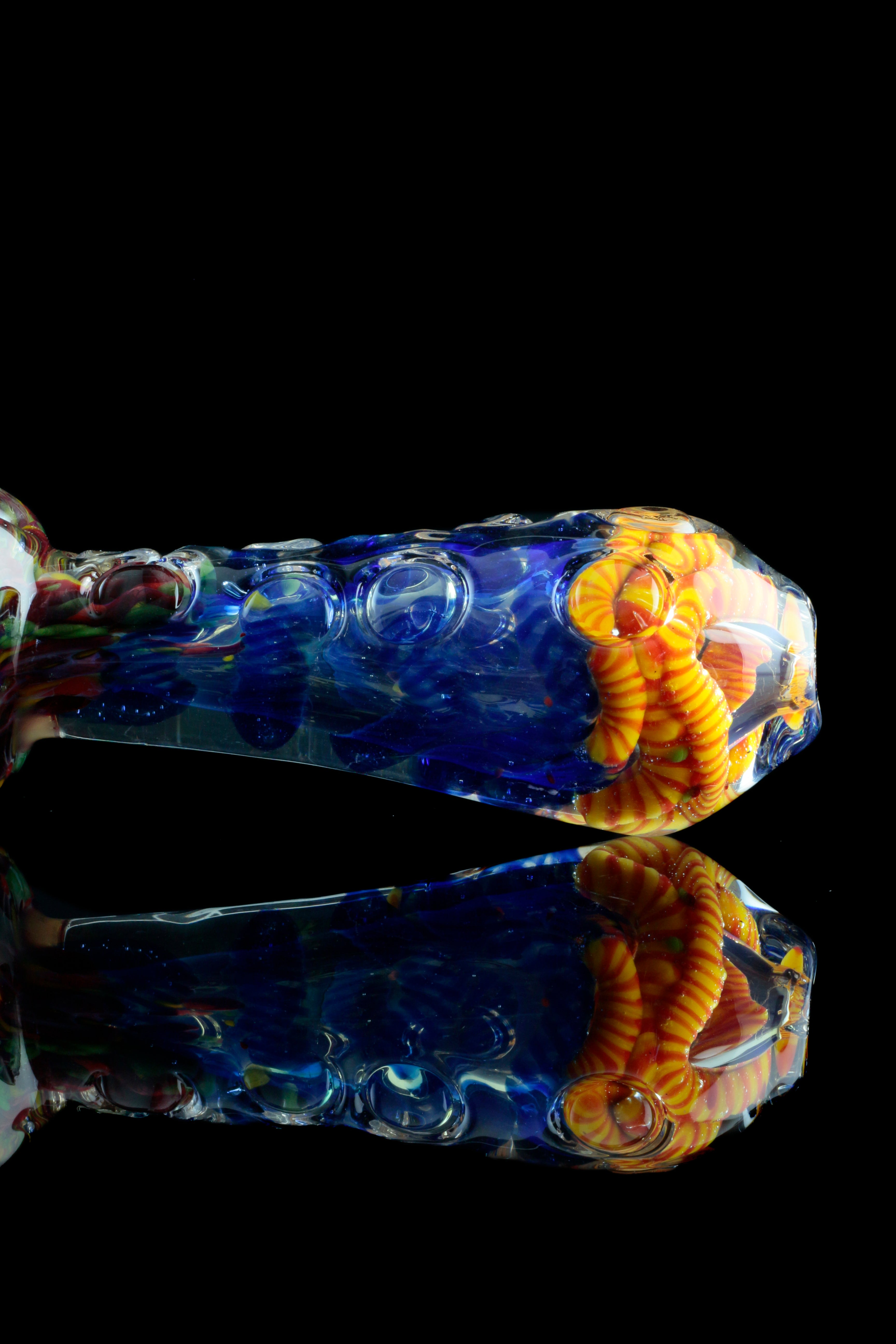 Stunning 4.5-inch Marble Holed Hand Pipe