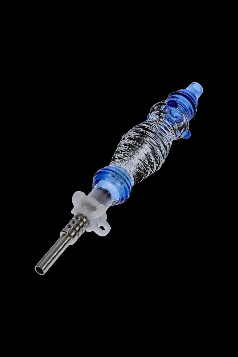 Stunning Colored Glass Nectar Collector with Titanium Nail