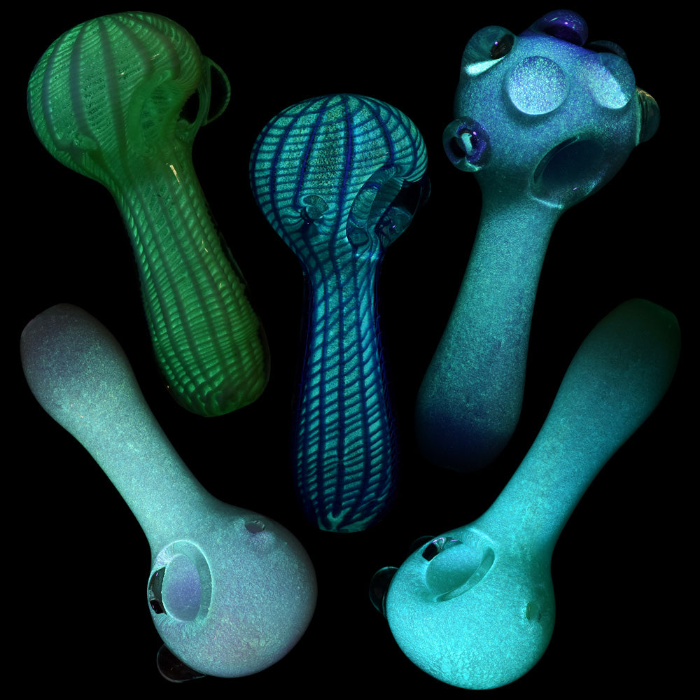Amazing Glow in the Dark Spoon Pipes - 10-Pack Bundle