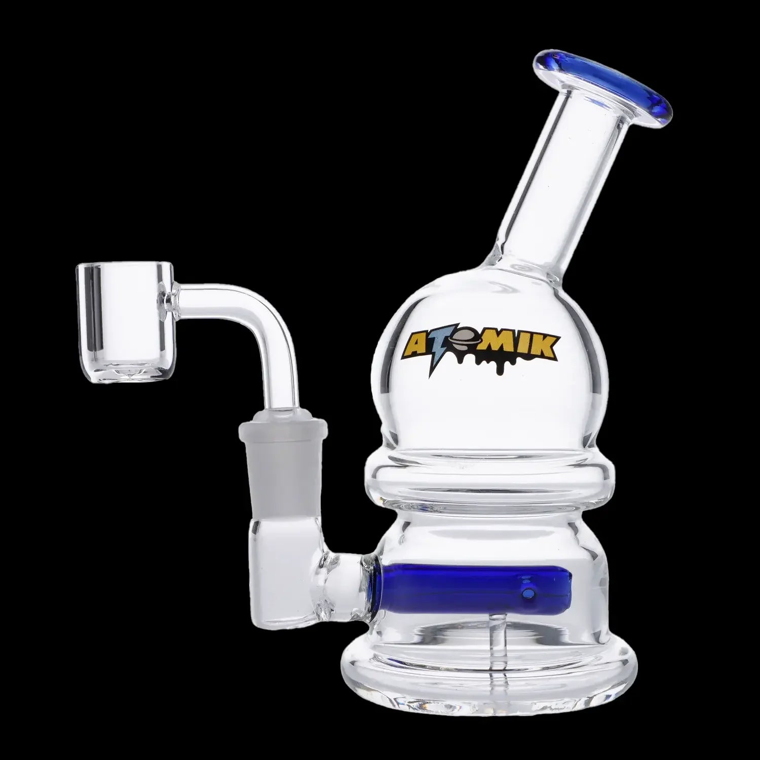 Atomik Moon Dab Rig - Compact 5.5-Inch Cosmic Smoking Wonder