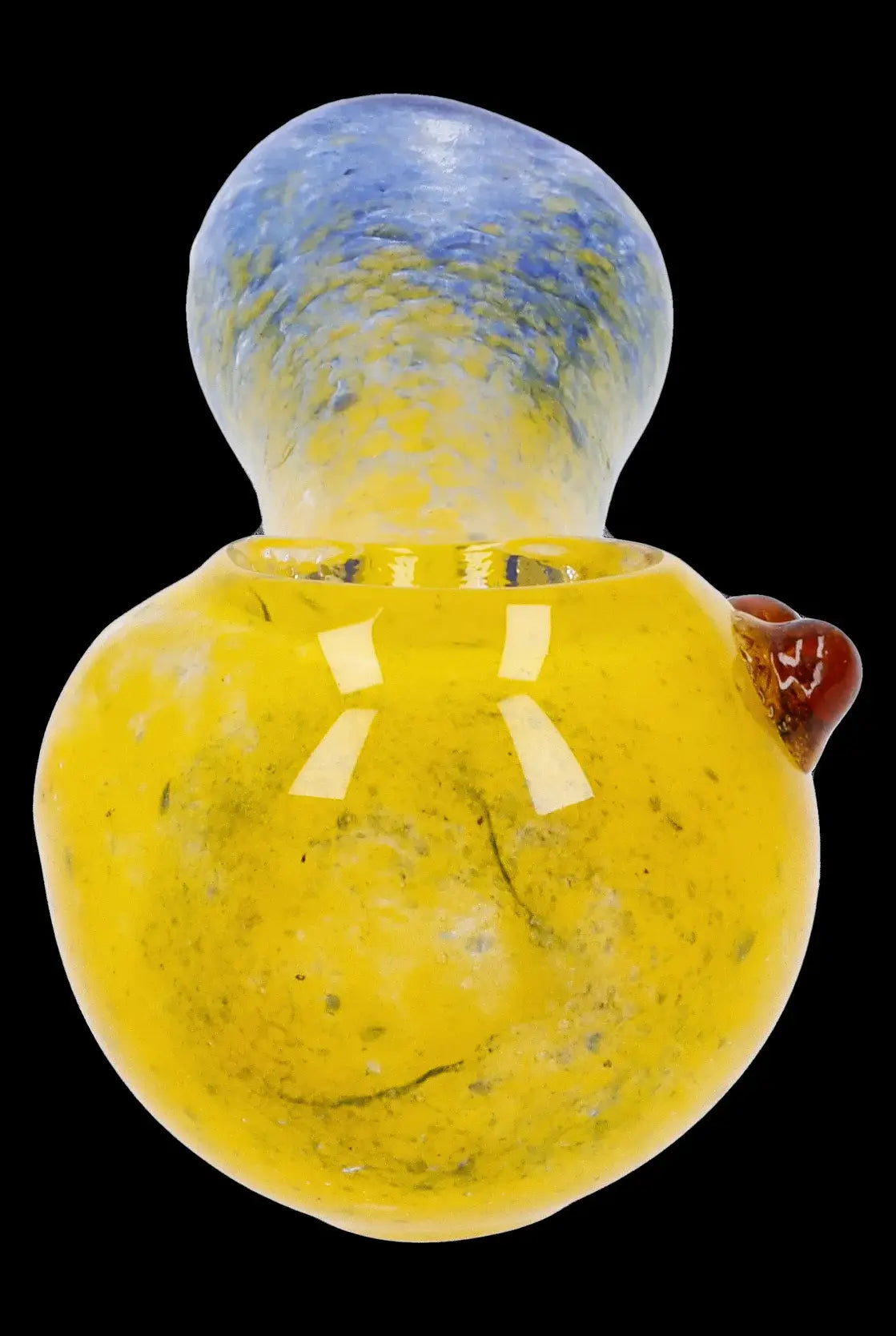 3.5-Inch Gradient Glass Frit Pipe - A Colorful Smoking Essential