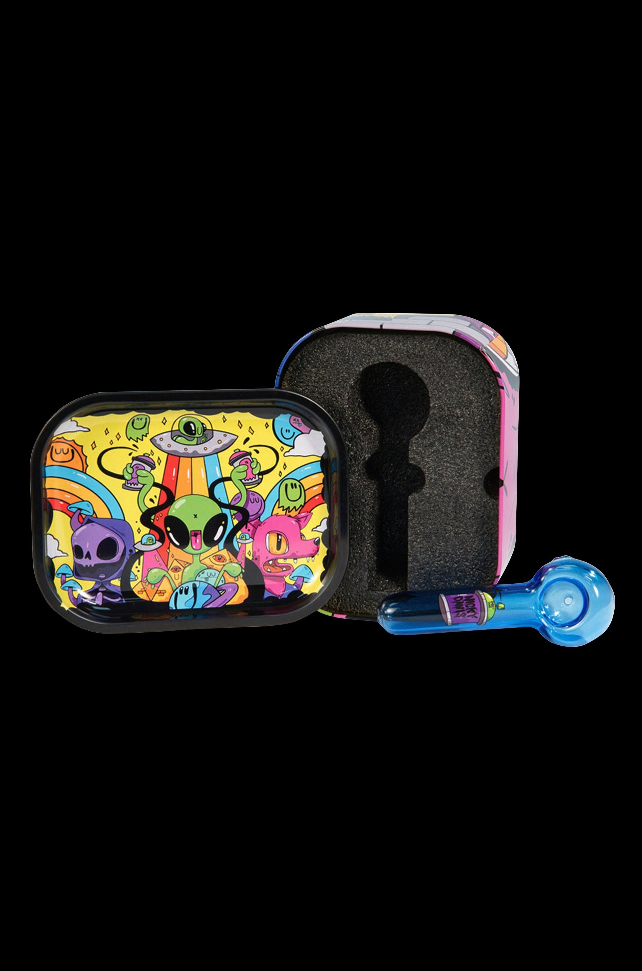 Nicky Davis' Awesome Spoon Pipe with Travel Tray Tin