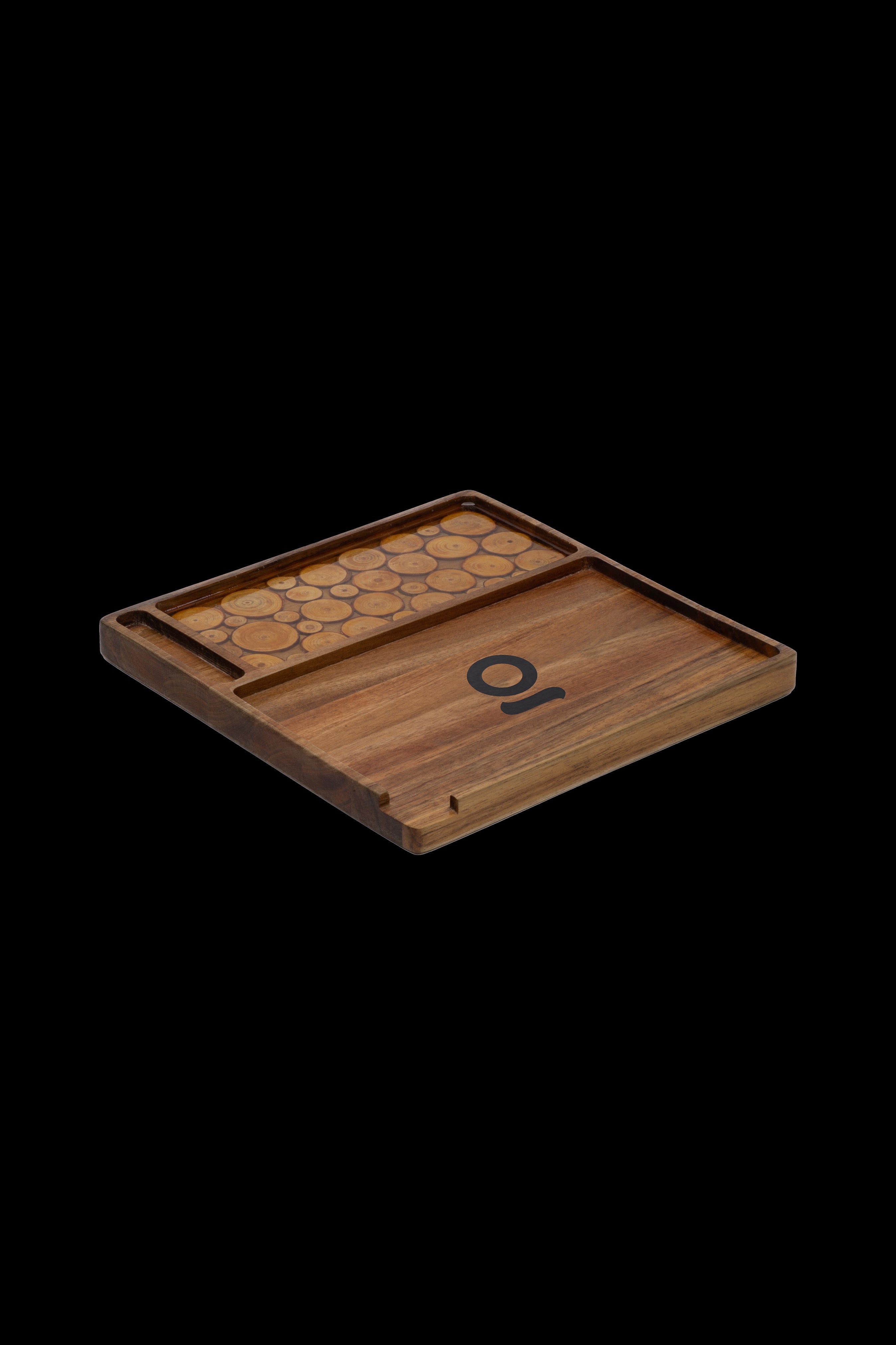 ONGROK Exquisite Natural Acacia Wood Rolling Tray - A Must - Have!