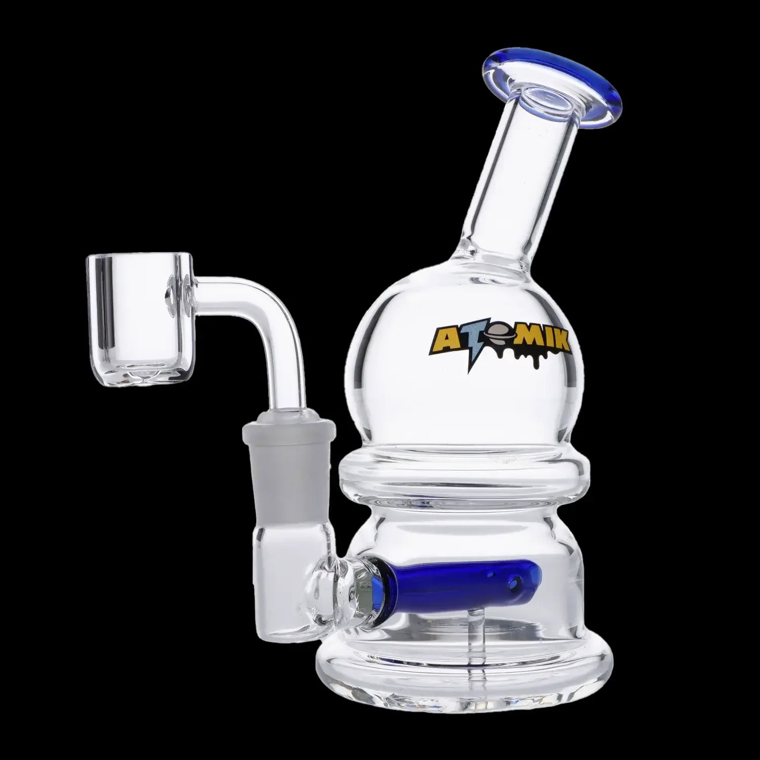 Atomik Moon Dab Rig - Compact 5.5-Inch Cosmic Smoking Wonder