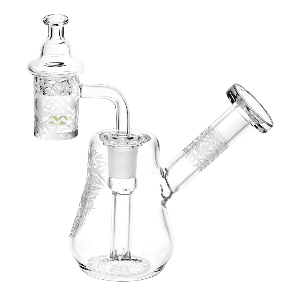 Incredible Compact Travel Etched Dab Rig Set - Hit the Road in Style!