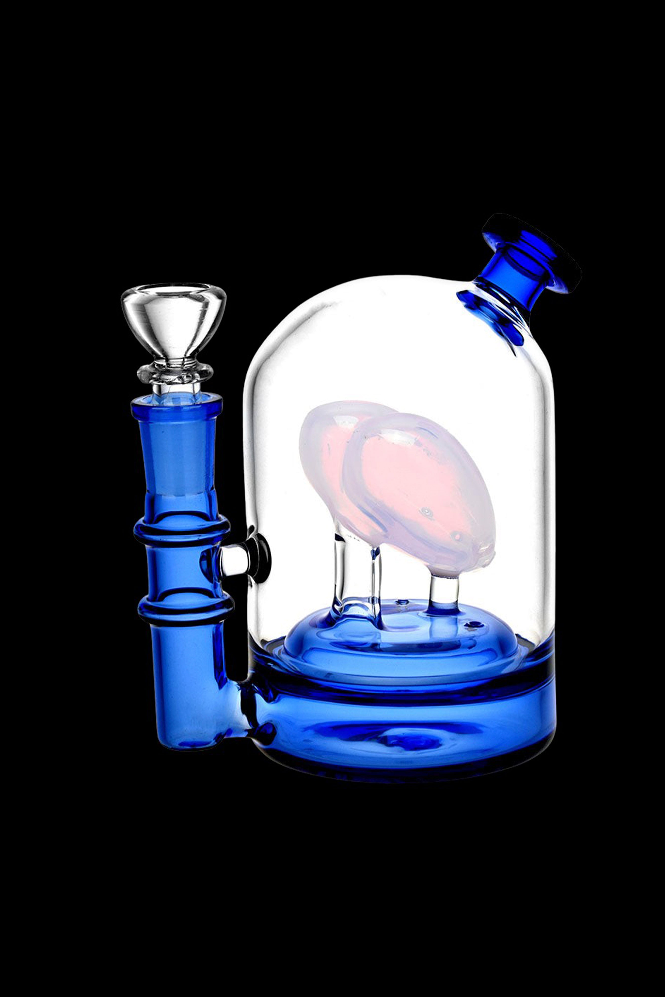 Romantic Heart Glass Water Pipe