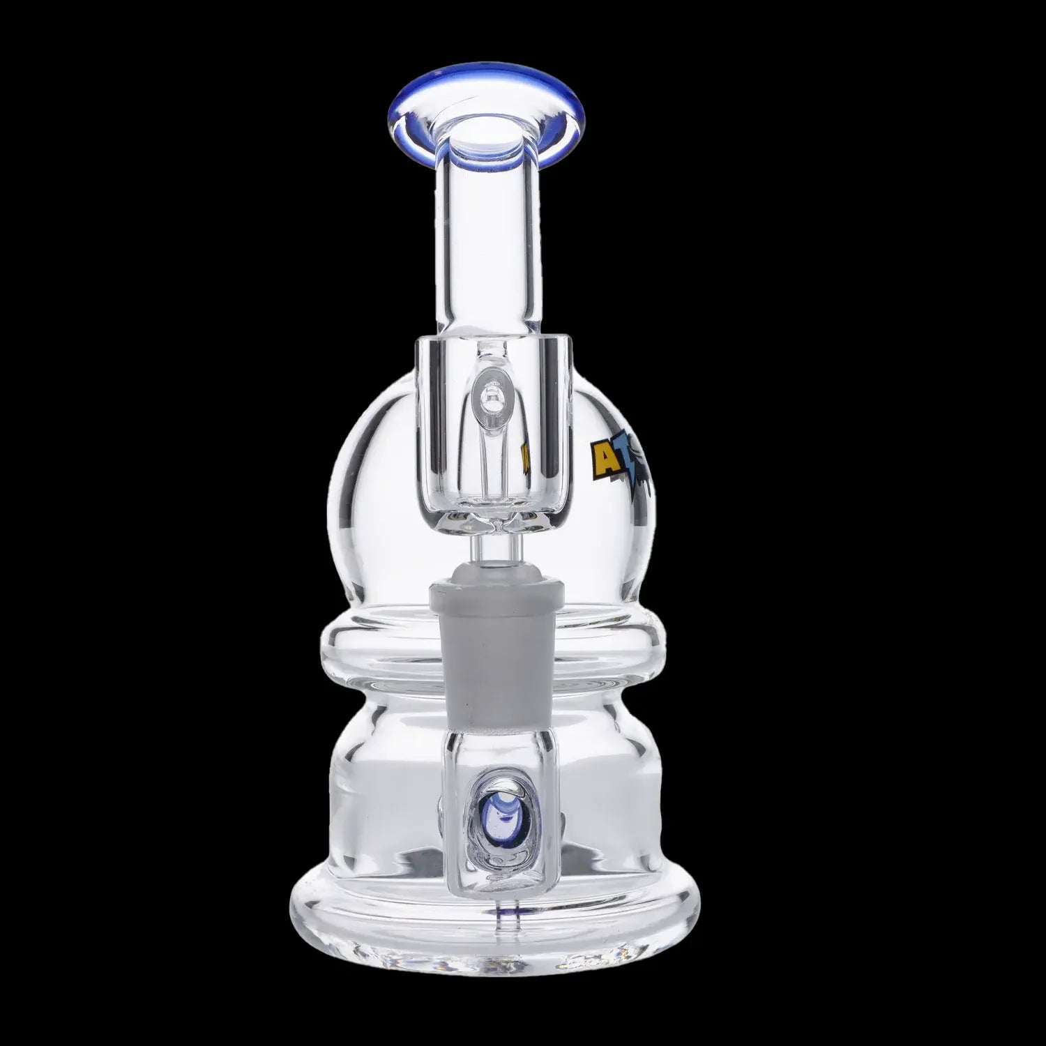 Atomik Moon Dab Rig - Compact 5.5-Inch Cosmic Smoking Wonder