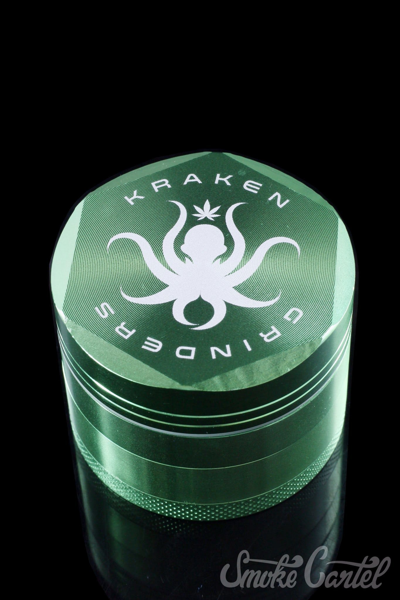 Unleash the Kraken! 2.5 Hex Ridge 4-Piece Grinder with Pollen Screen