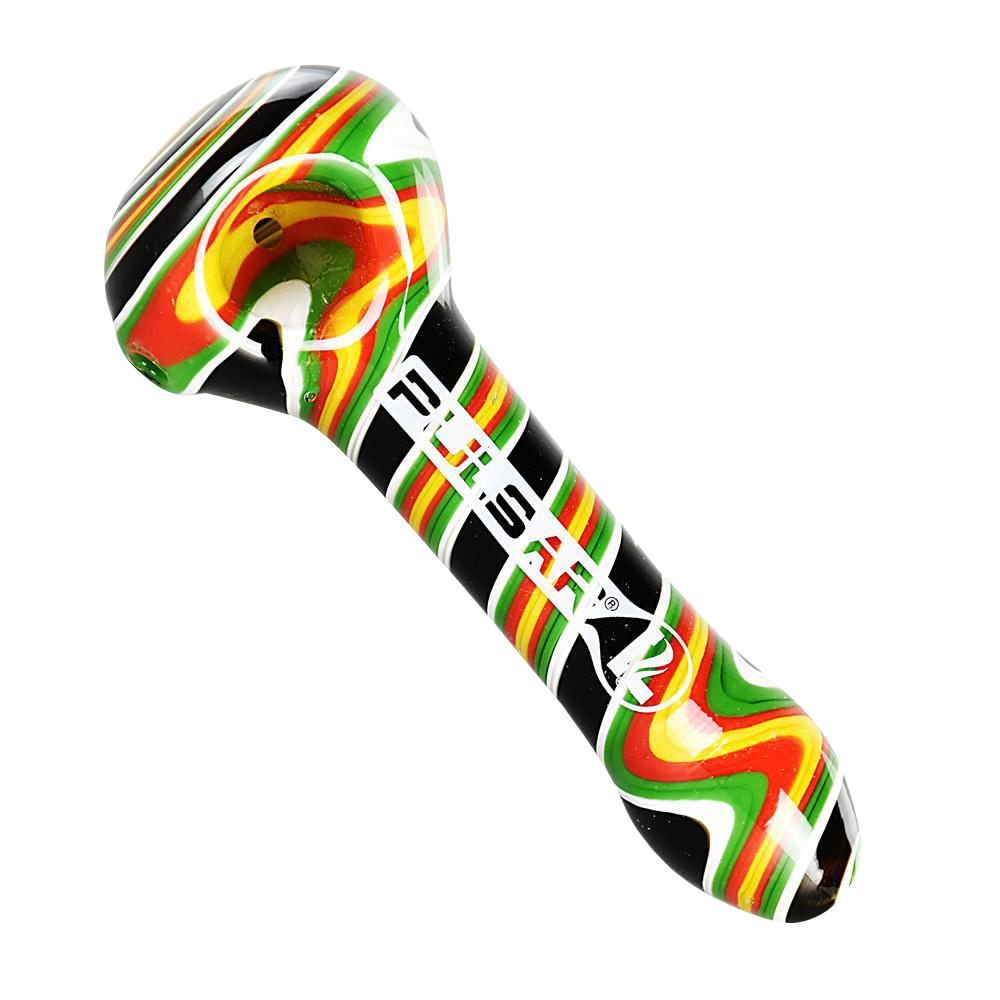 Pulsar Heady Spiral Swirl Hand Pipe - A Stunning Smoking Companion