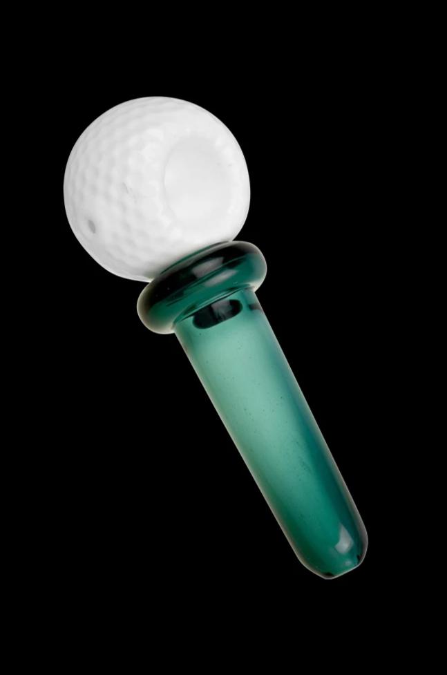 Golf Ball & Tee Glass Hand Pipe - The Ultimate Smoking Companion