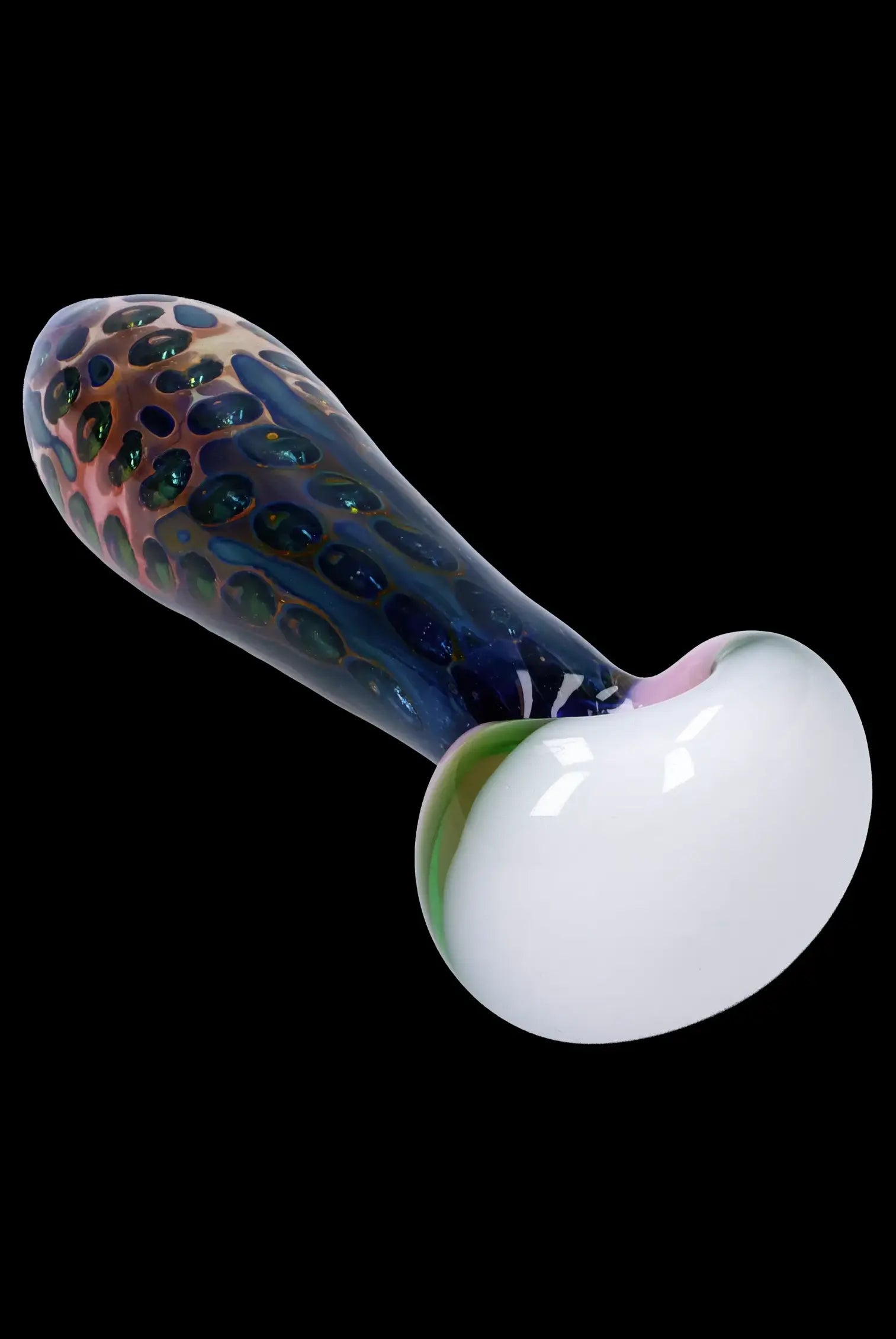 Luxurious Gold Fume 4.5-Inch Double Blown Bubble Trap Pipe