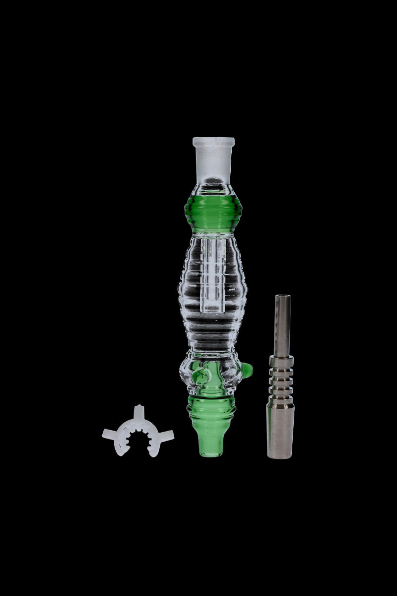 Stunning Colored Glass Nectar Collector with Titanium Nail