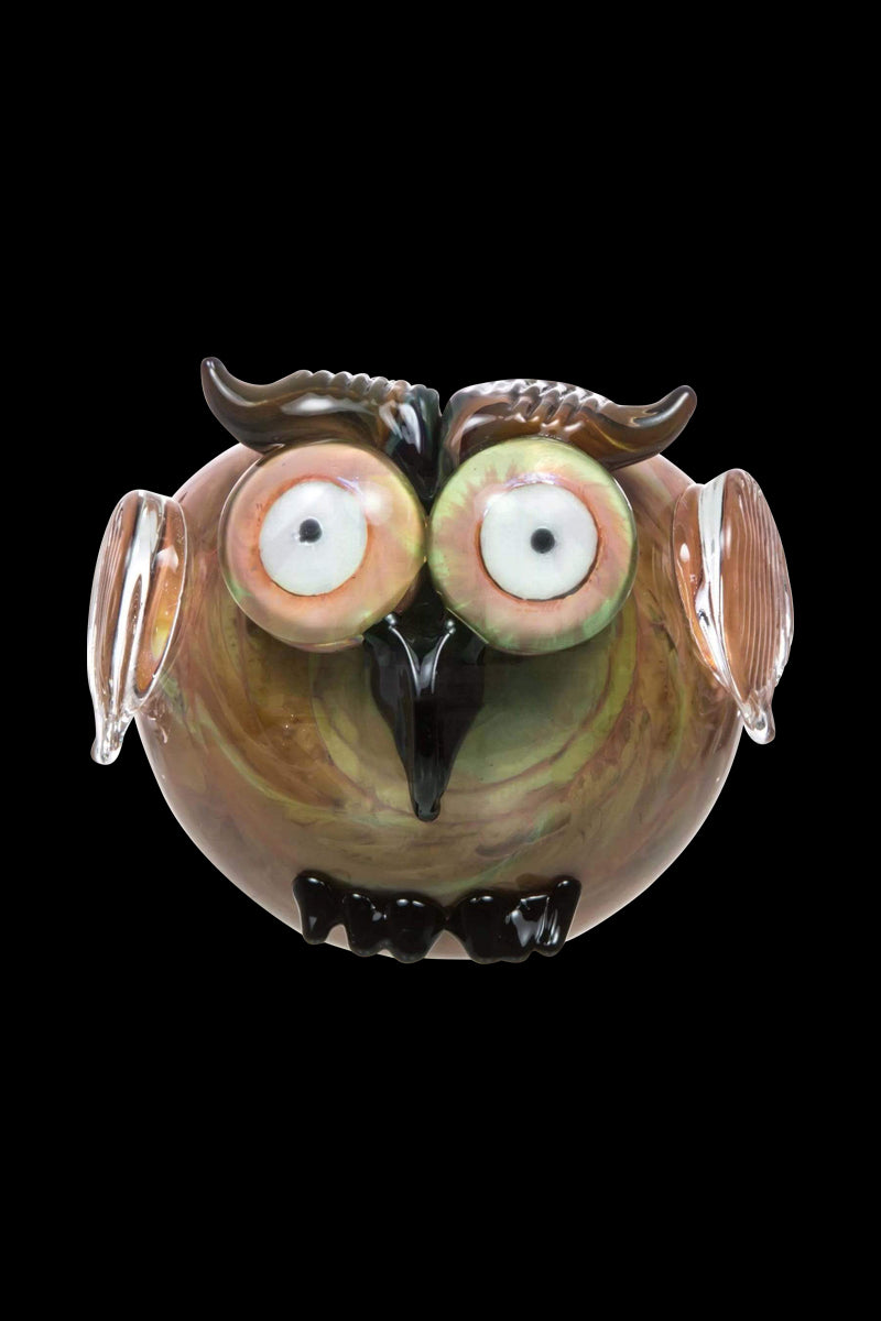 Empire Glassworks Owl Mini Glass Spoon Pipe - A Charming Smoking Companion