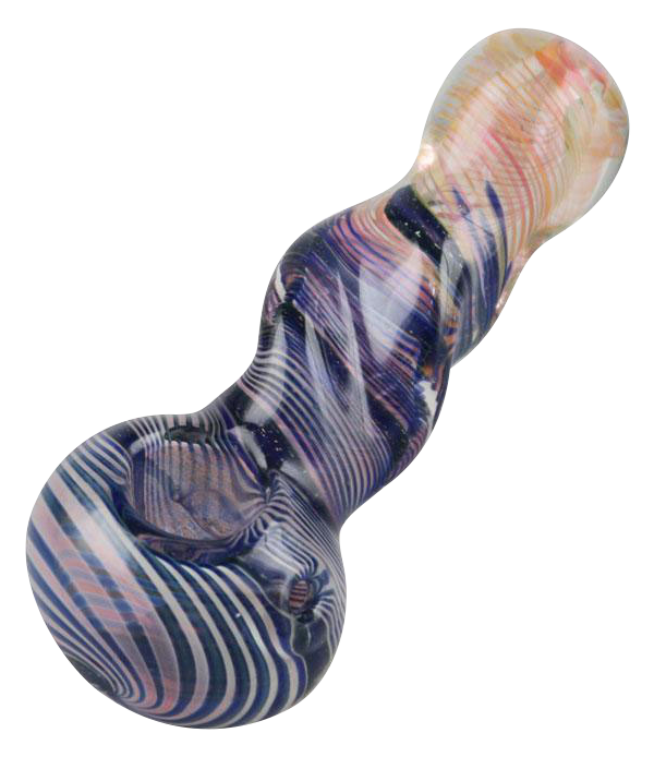 Stunning Gold Fumed Inside - Out Spoon Pipe