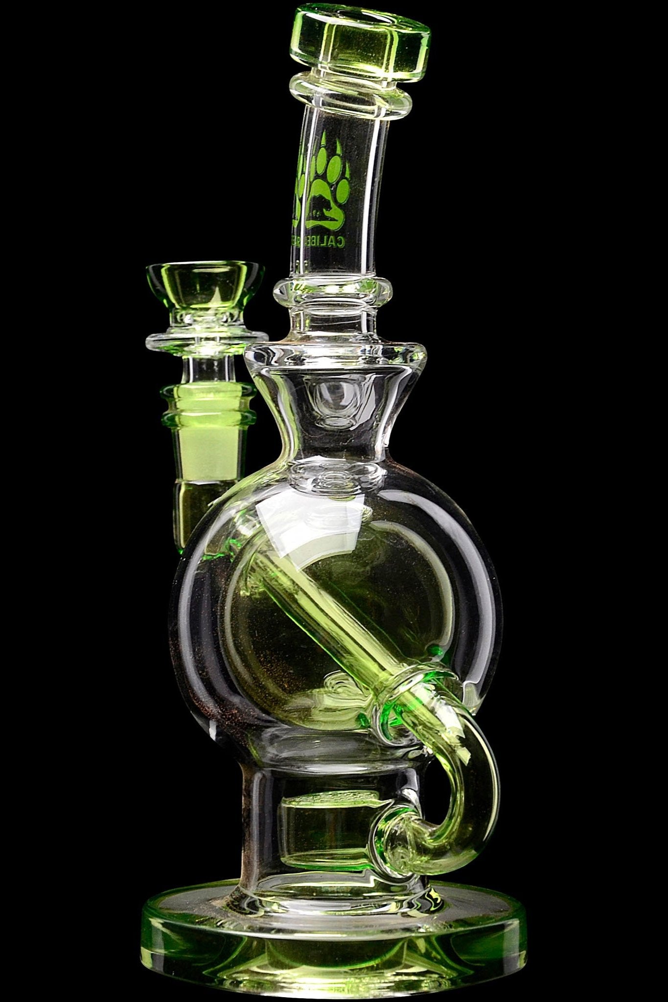 Calibear Colored Ball Flower of Life Smoking Rig - A Stunning Smoking Companion