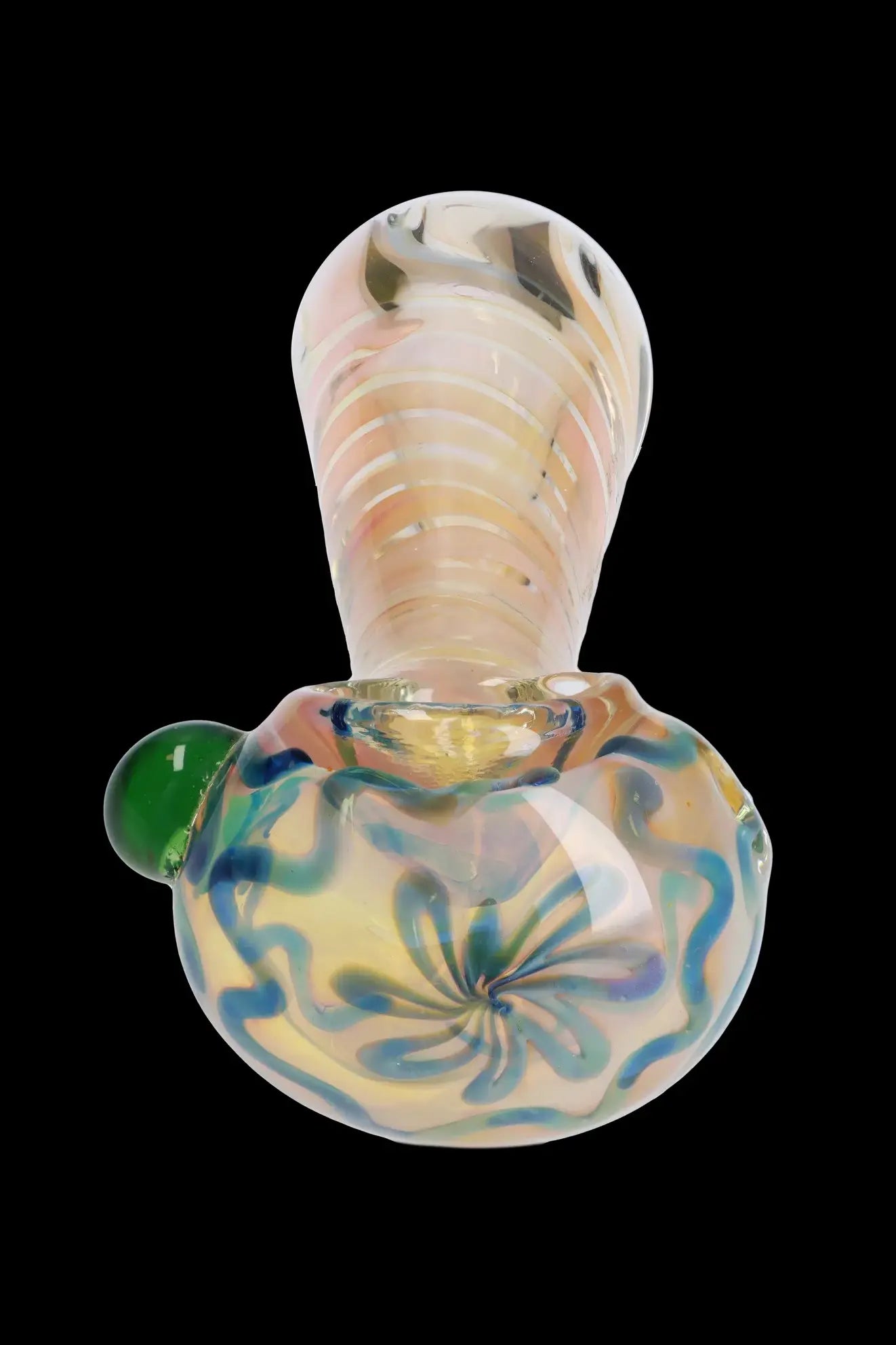 5-Inch Gold Twisty Spoon Pipe - Elevate Your Smoke!