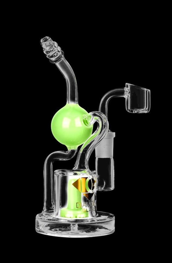 Diamond Glass Buoy Recycler Rig - The Ultimate Smoking Experience