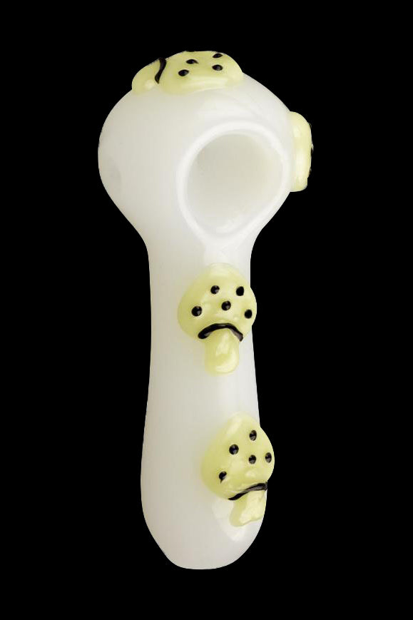 Stunning Glow-in-the-Dark Mushroom Spoon Pipe
