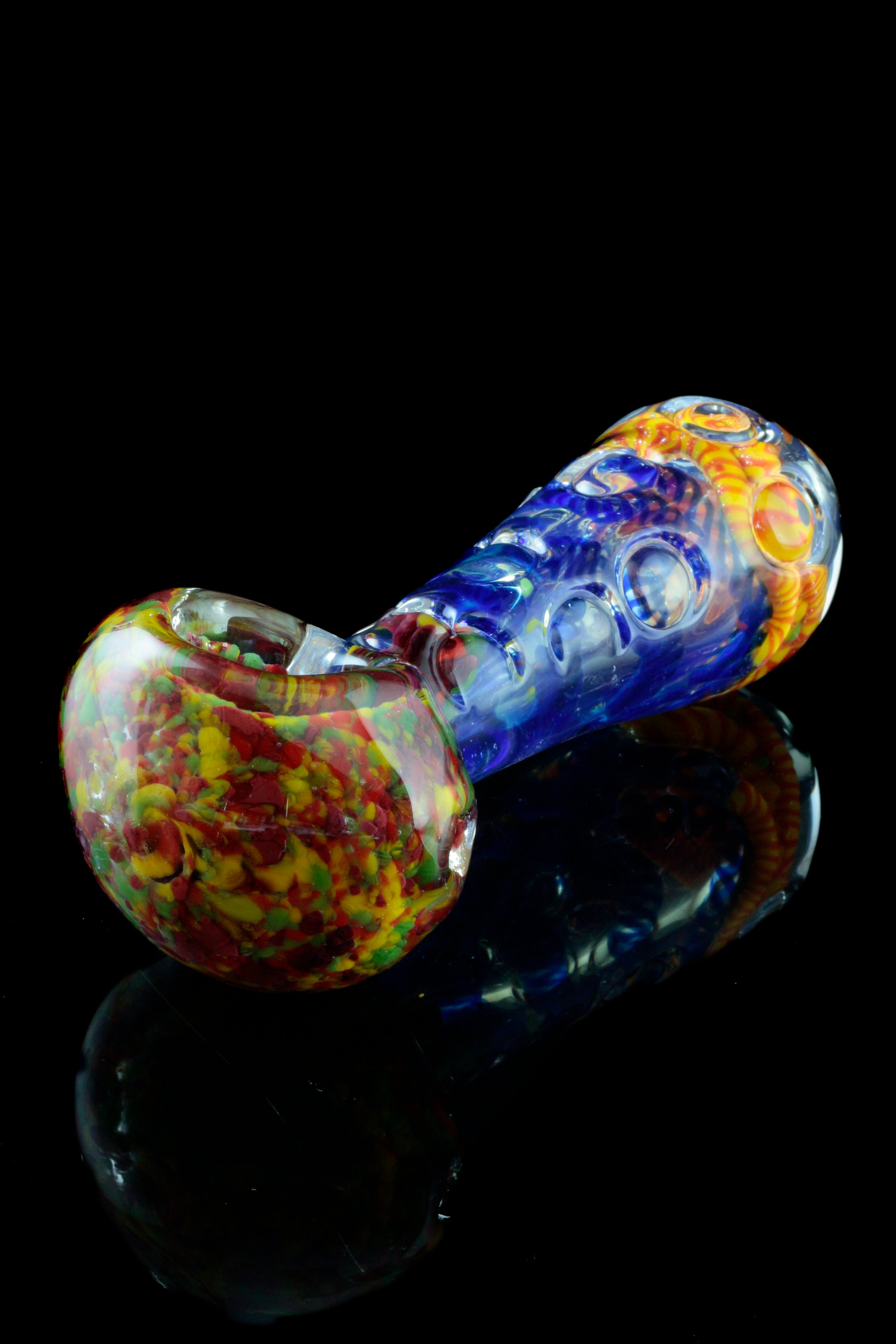 Stunning 4.5-inch Marble Holed Hand Pipe