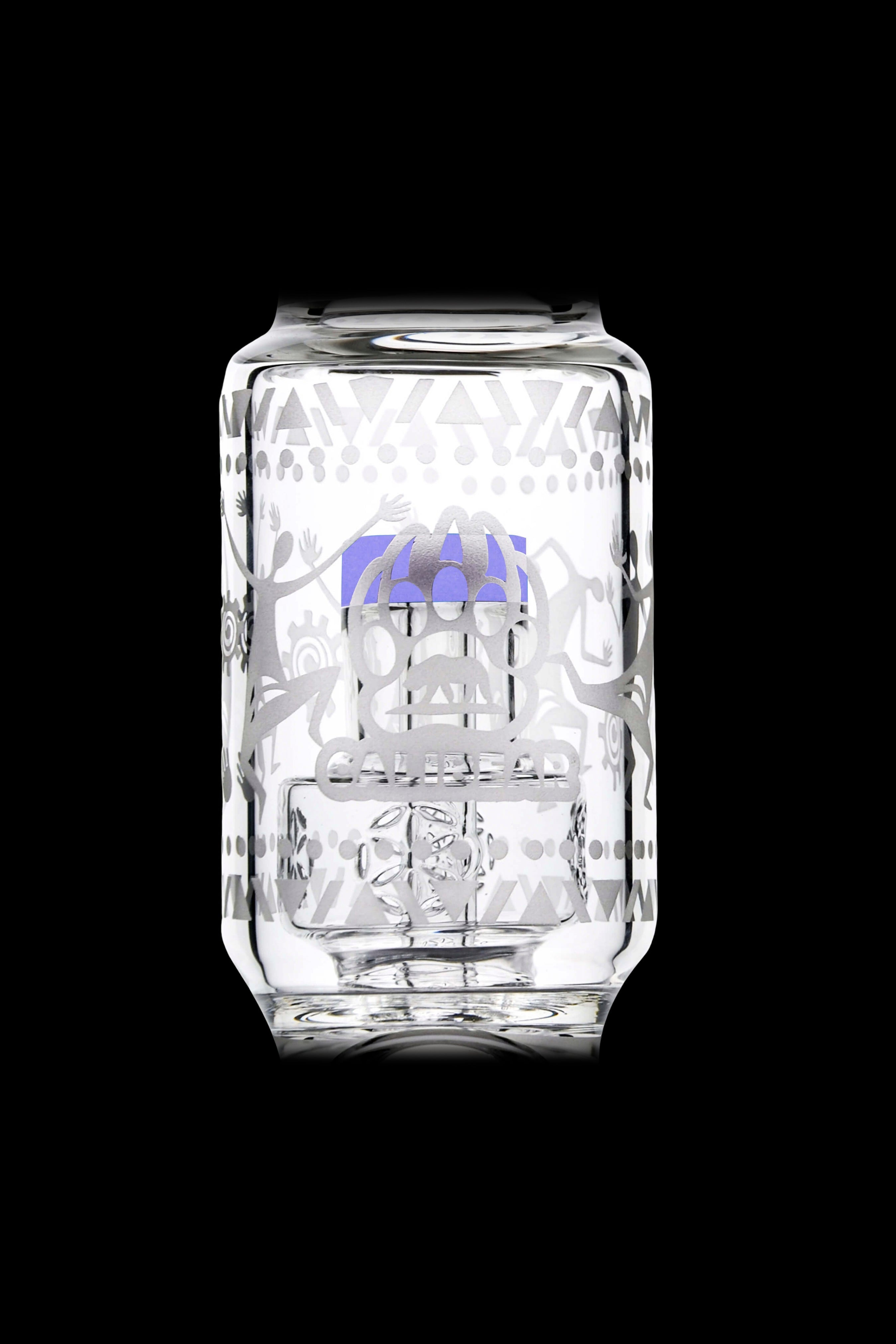 Calibear Premium Sandblasted Seed of Life Straight Tube Water Pipe - Big Clouds Guaranteed!