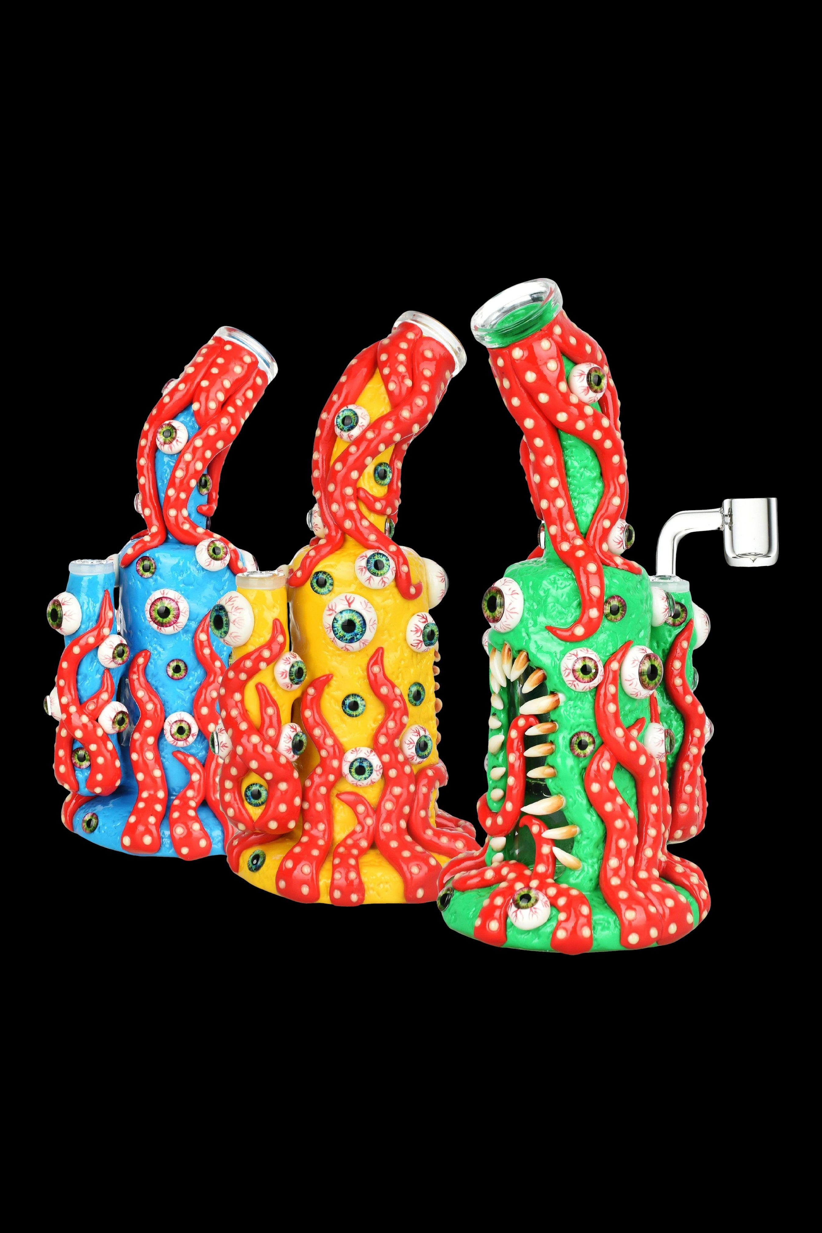 Octo Eyeballz Glow-in-the-Dark Dab Rig: A Mesmerizing Smoking Experience!