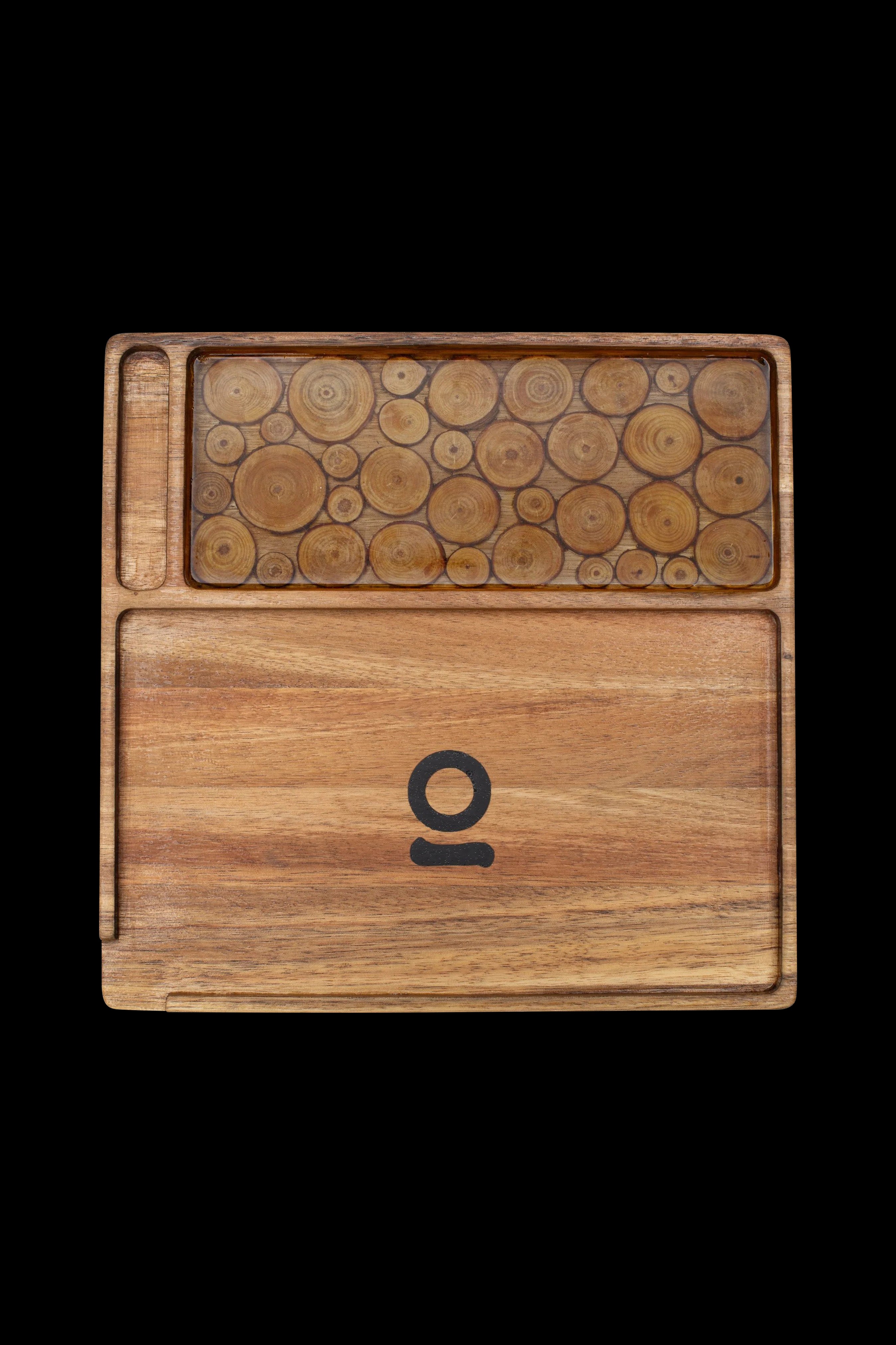 ONGROK Exquisite Natural Acacia Wood Rolling Tray - A Must - Have!