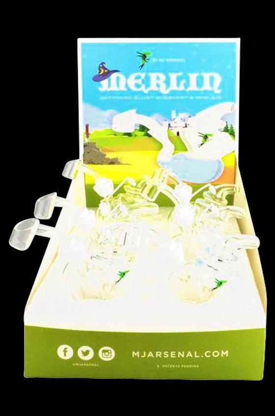 6-Piece Display of Magical Merlin Blunt Bubblers / Mini Rigs